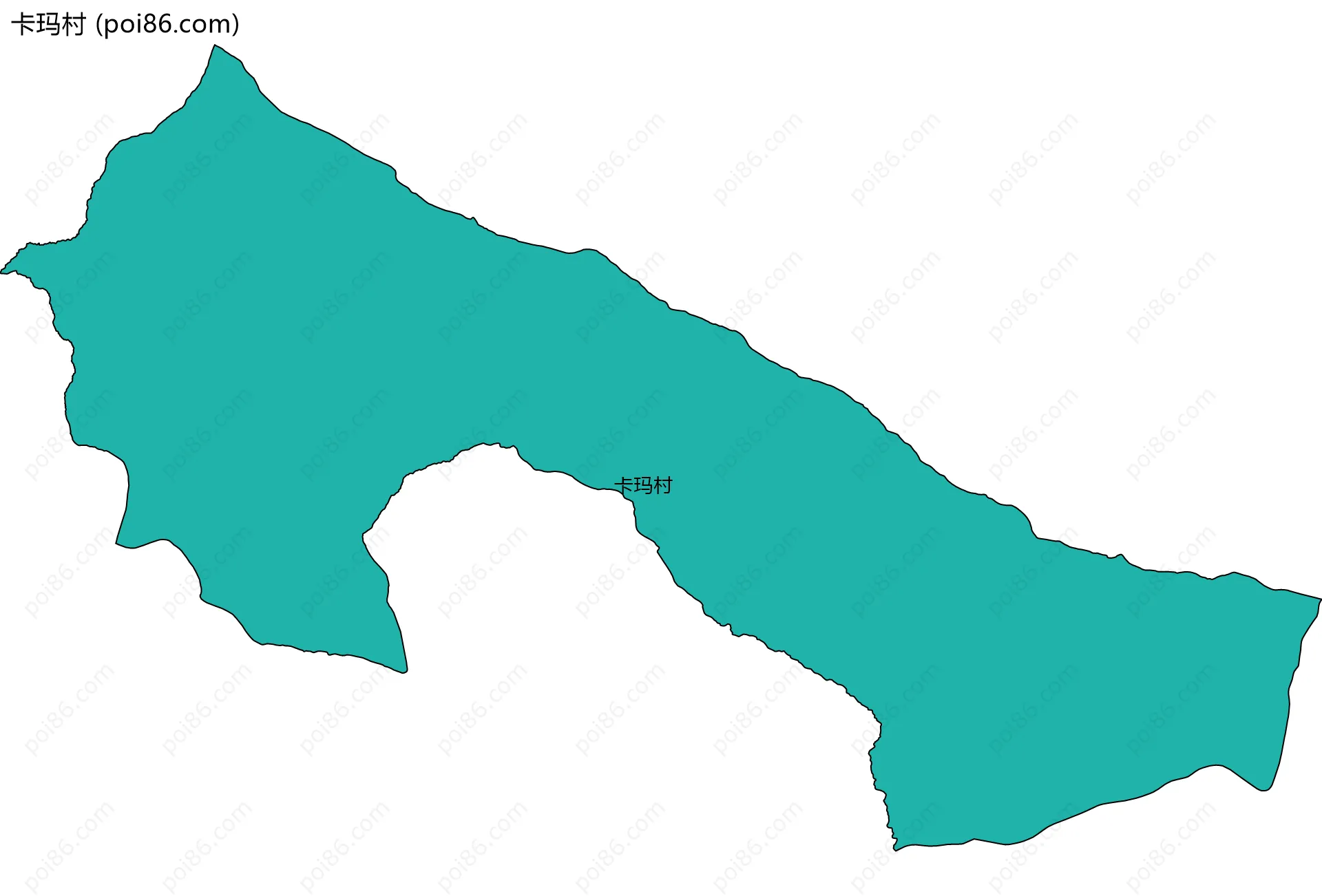 卡玛村边界地图