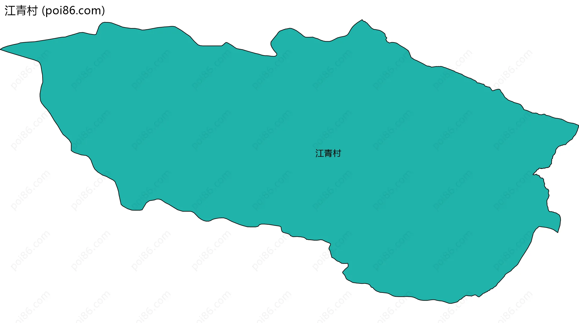 江青村边界地图