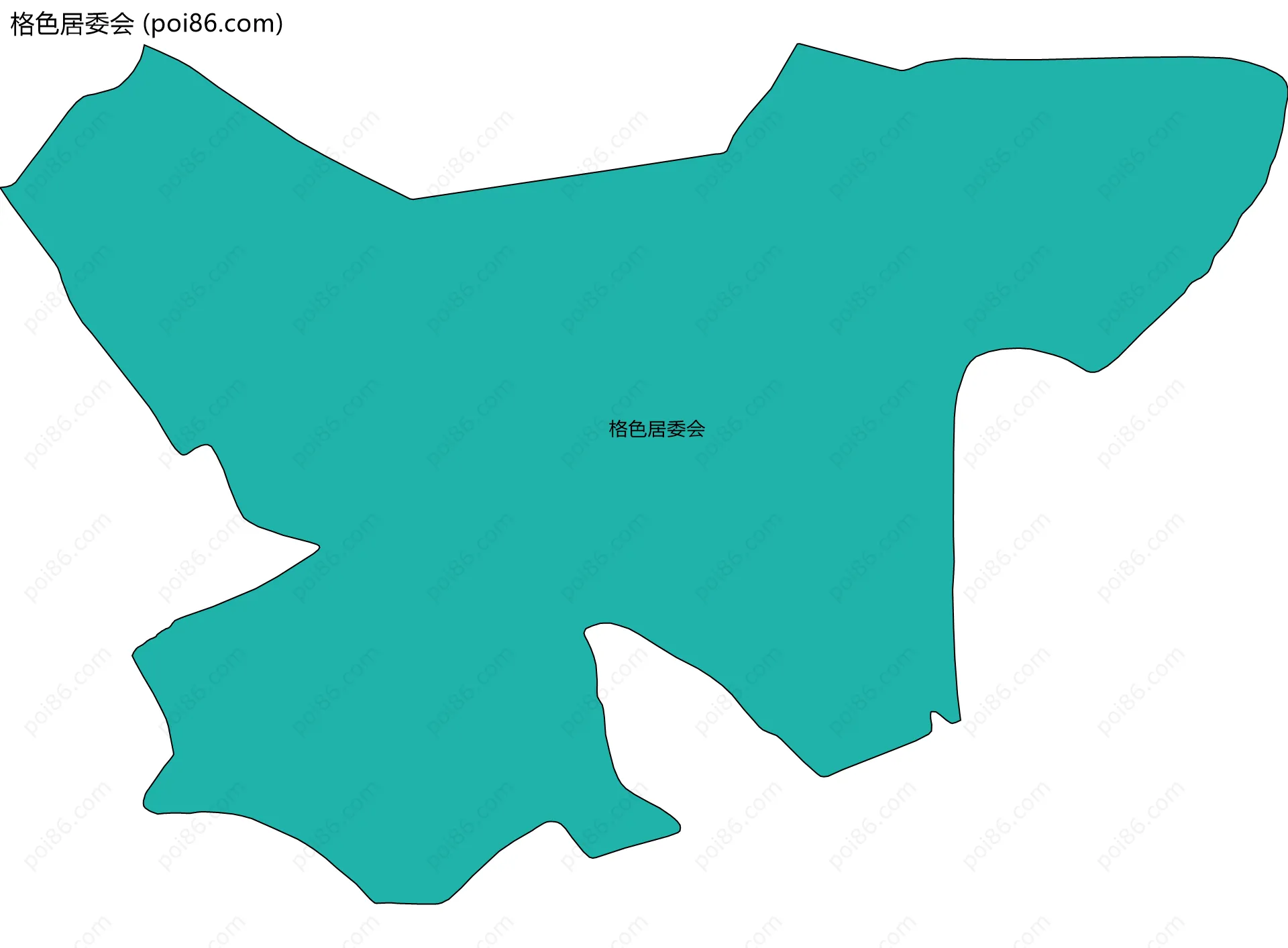 格色居委会边界地图