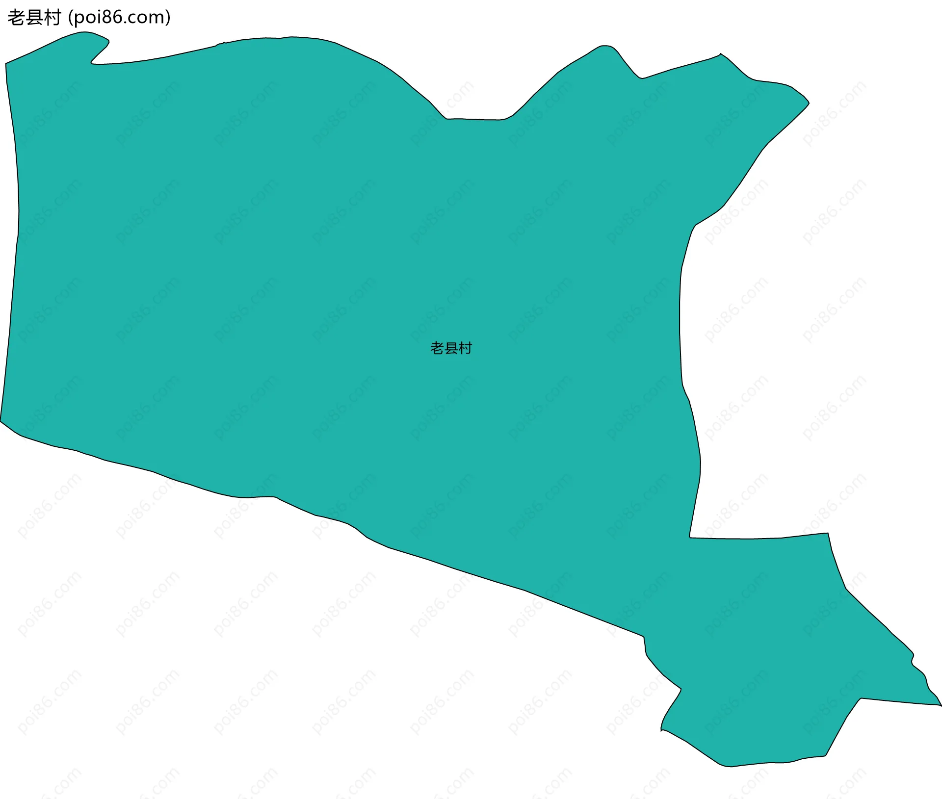 老县村边界地图