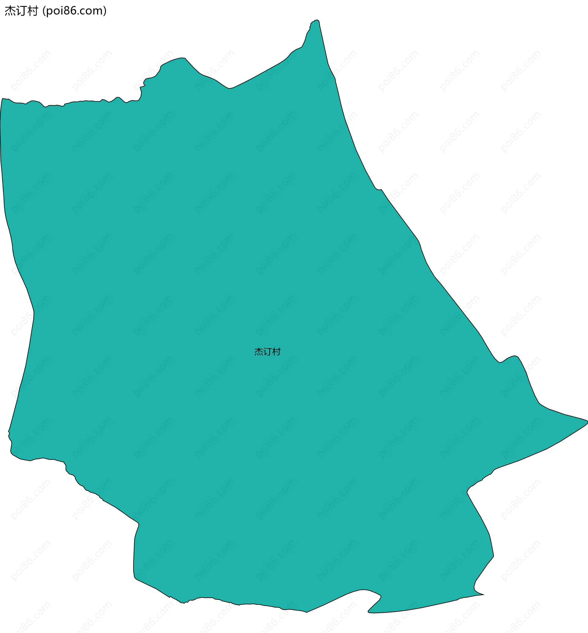 杰订村边界地图