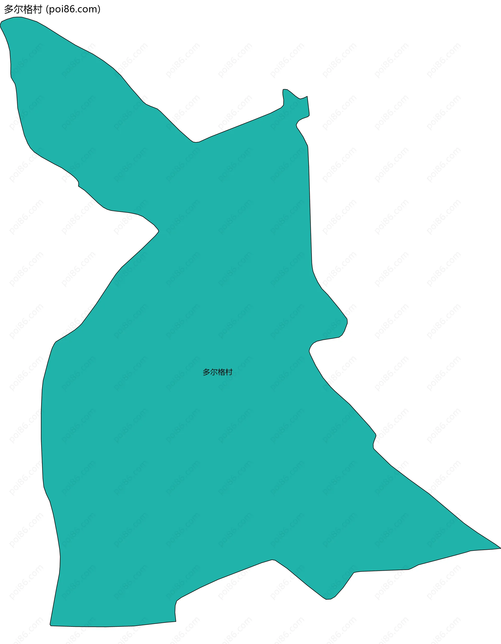 多尔格村边界地图