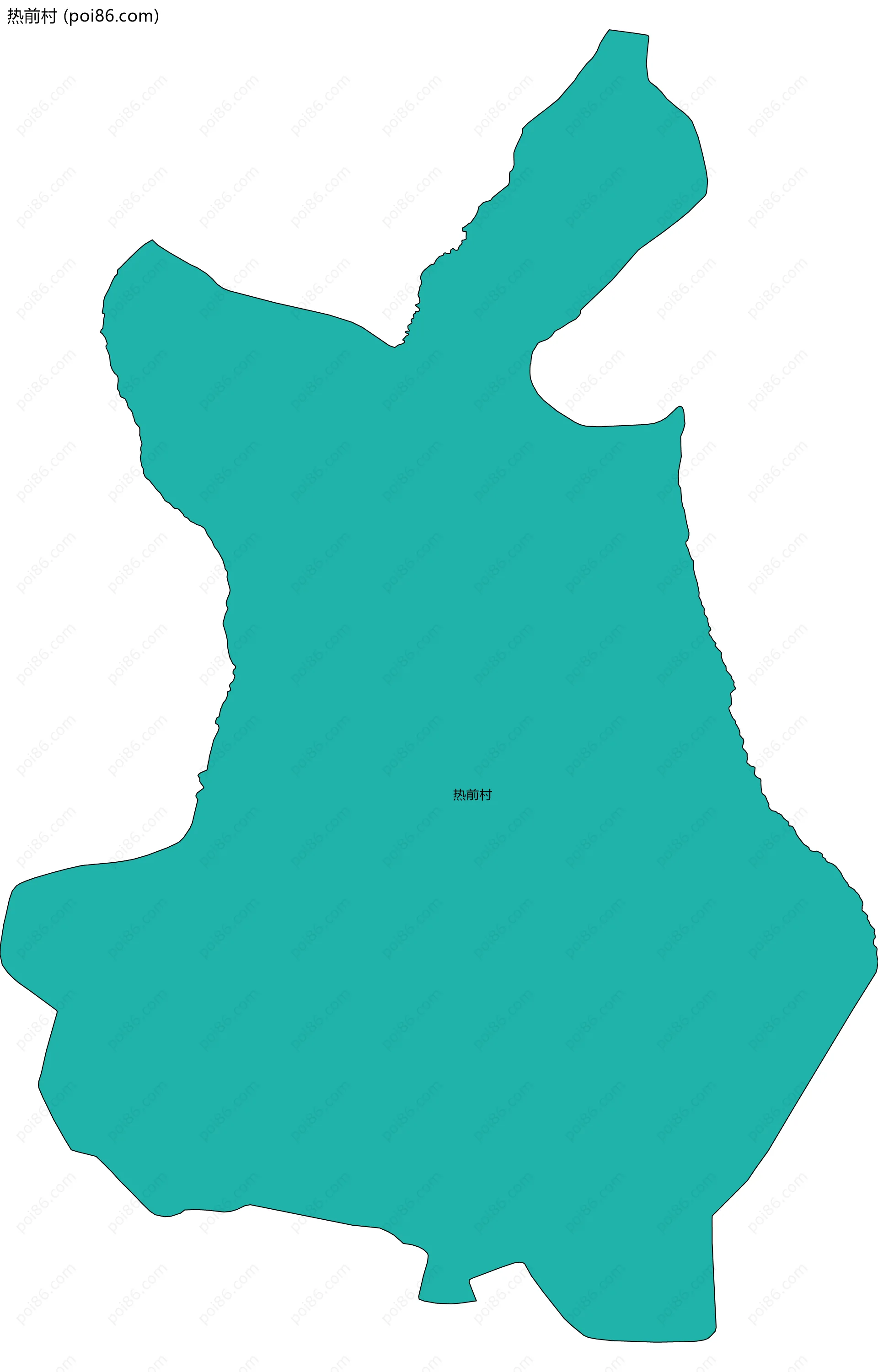 热前村边界地图