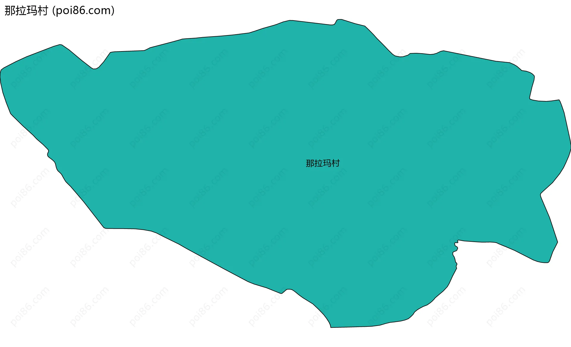 那拉玛村边界地图