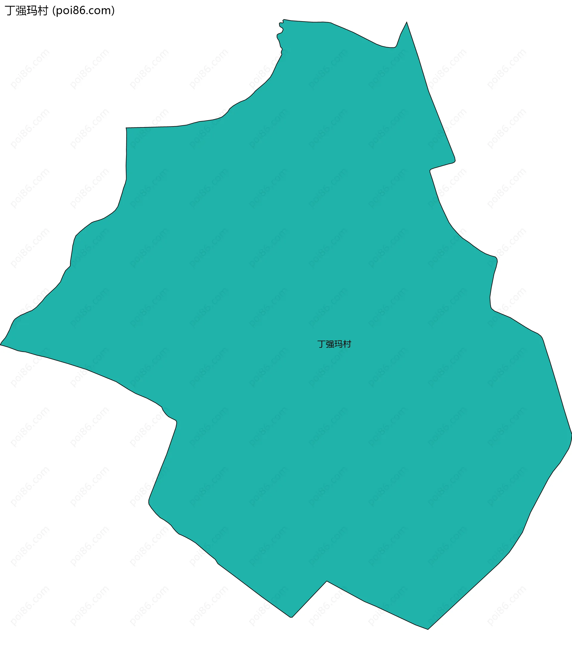 丁强玛村边界地图