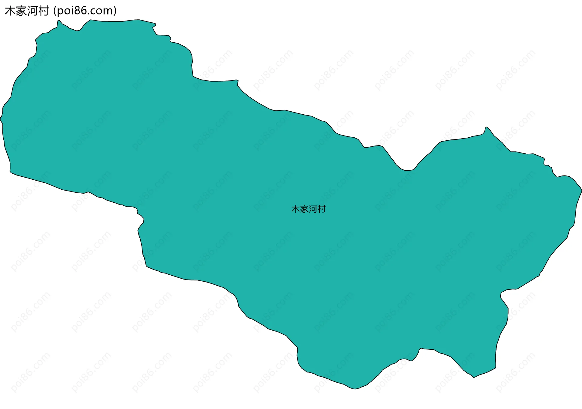 木家河村边界地图