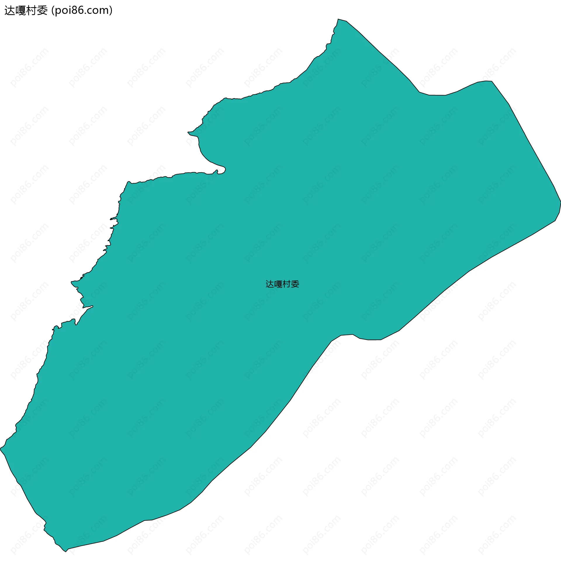 达嘎村委边界地图