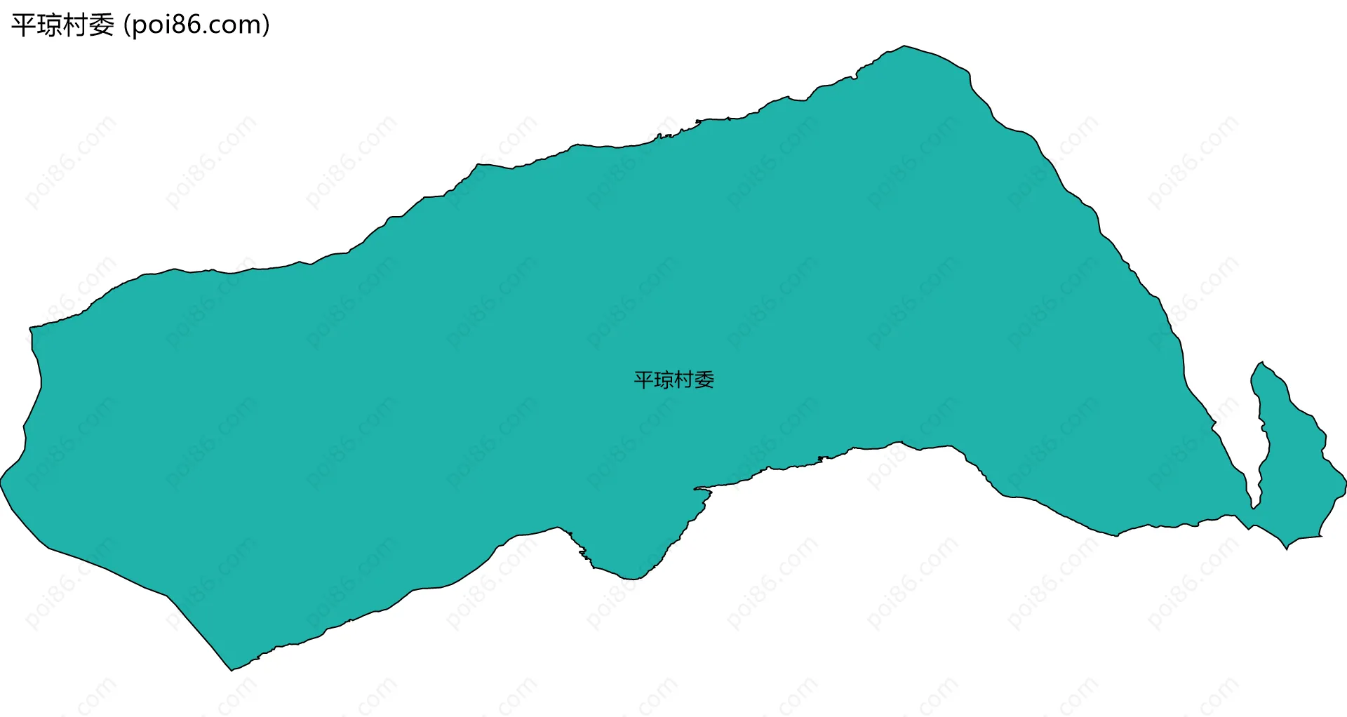 平琼村委边界地图