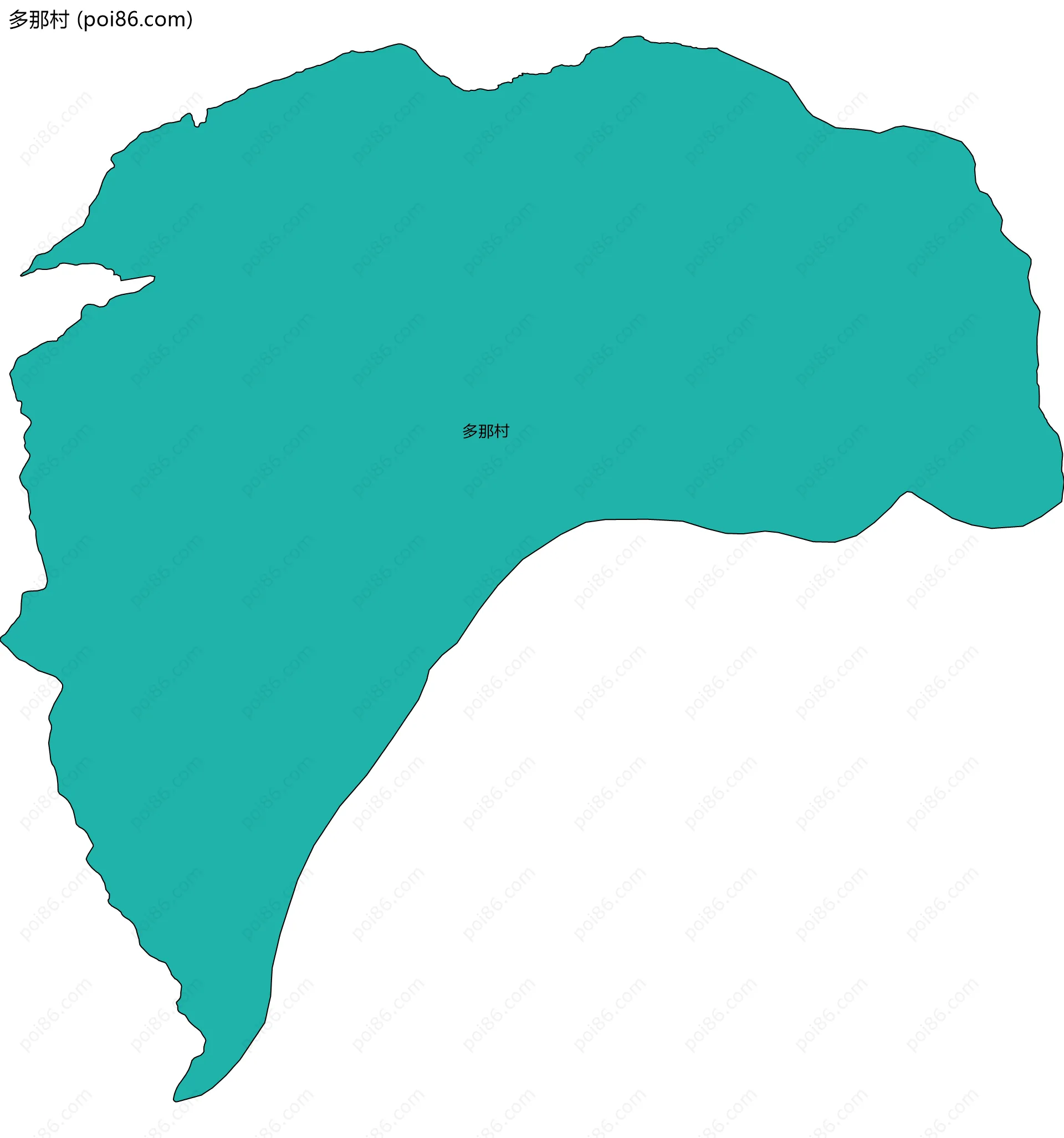 多那村边界地图