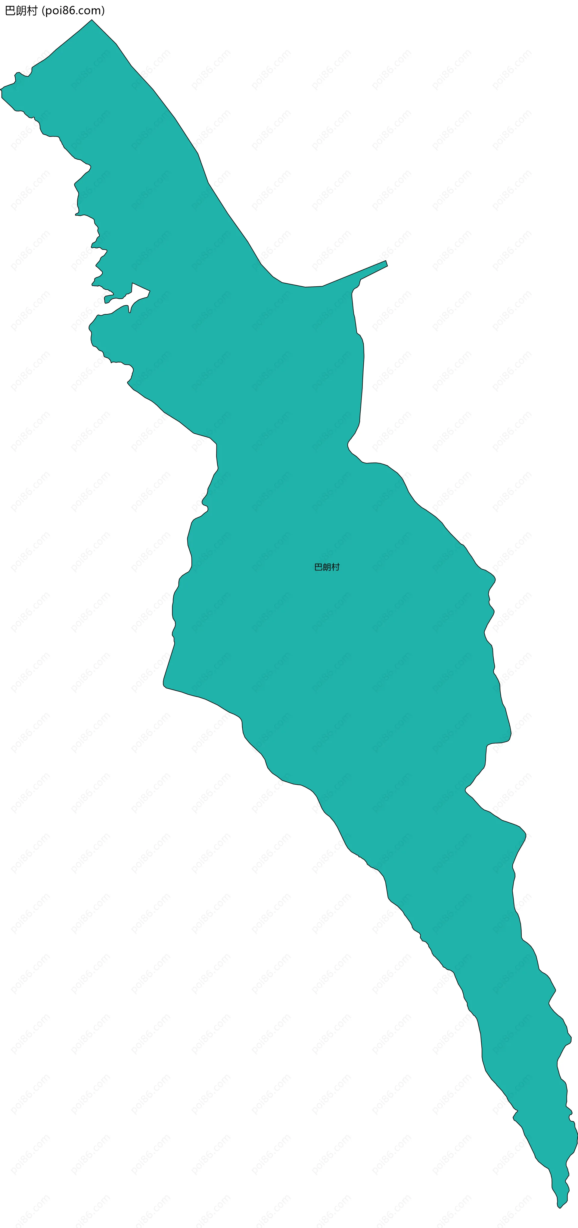 巴朗村边界地图