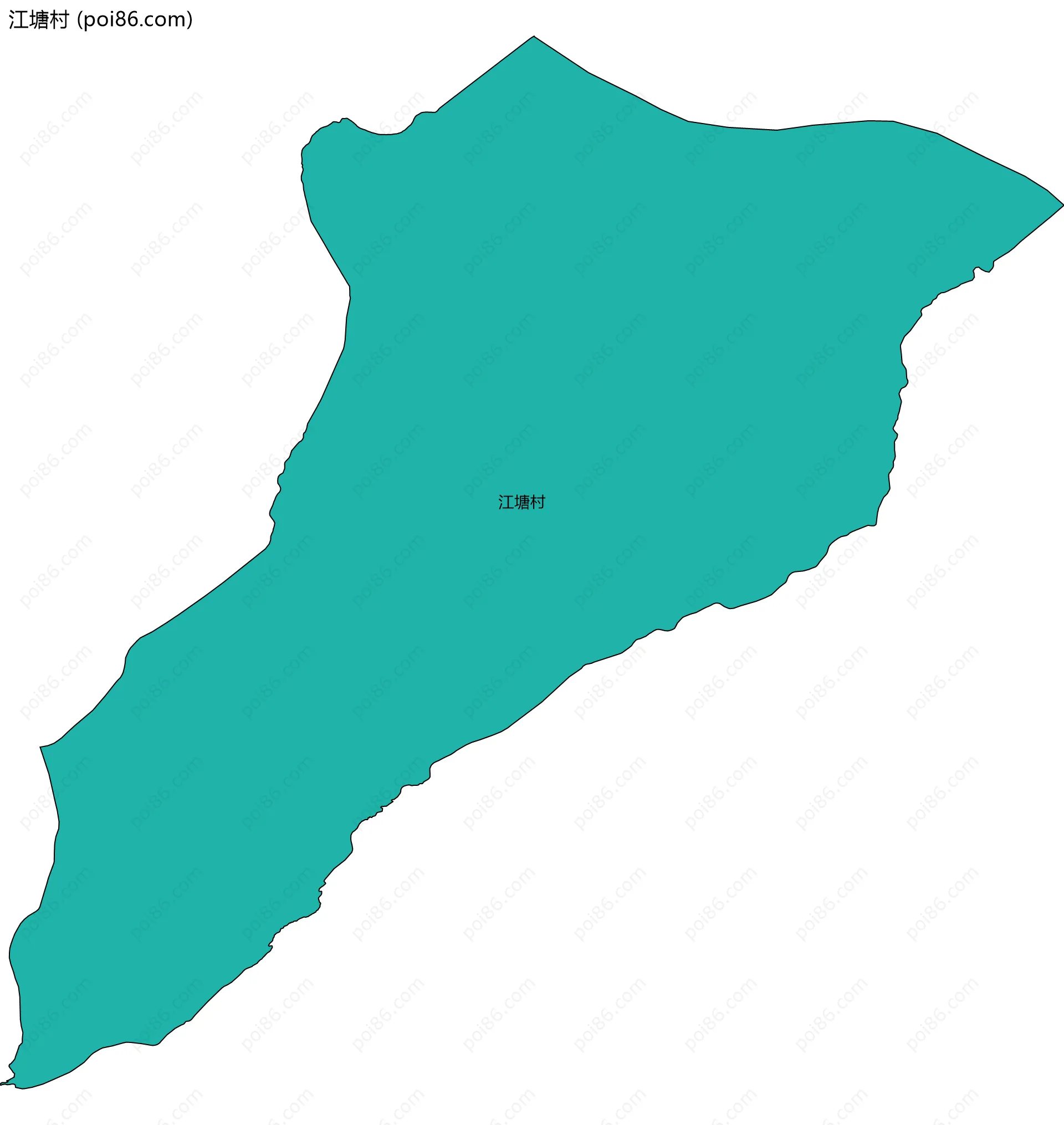 江塘村边界地图