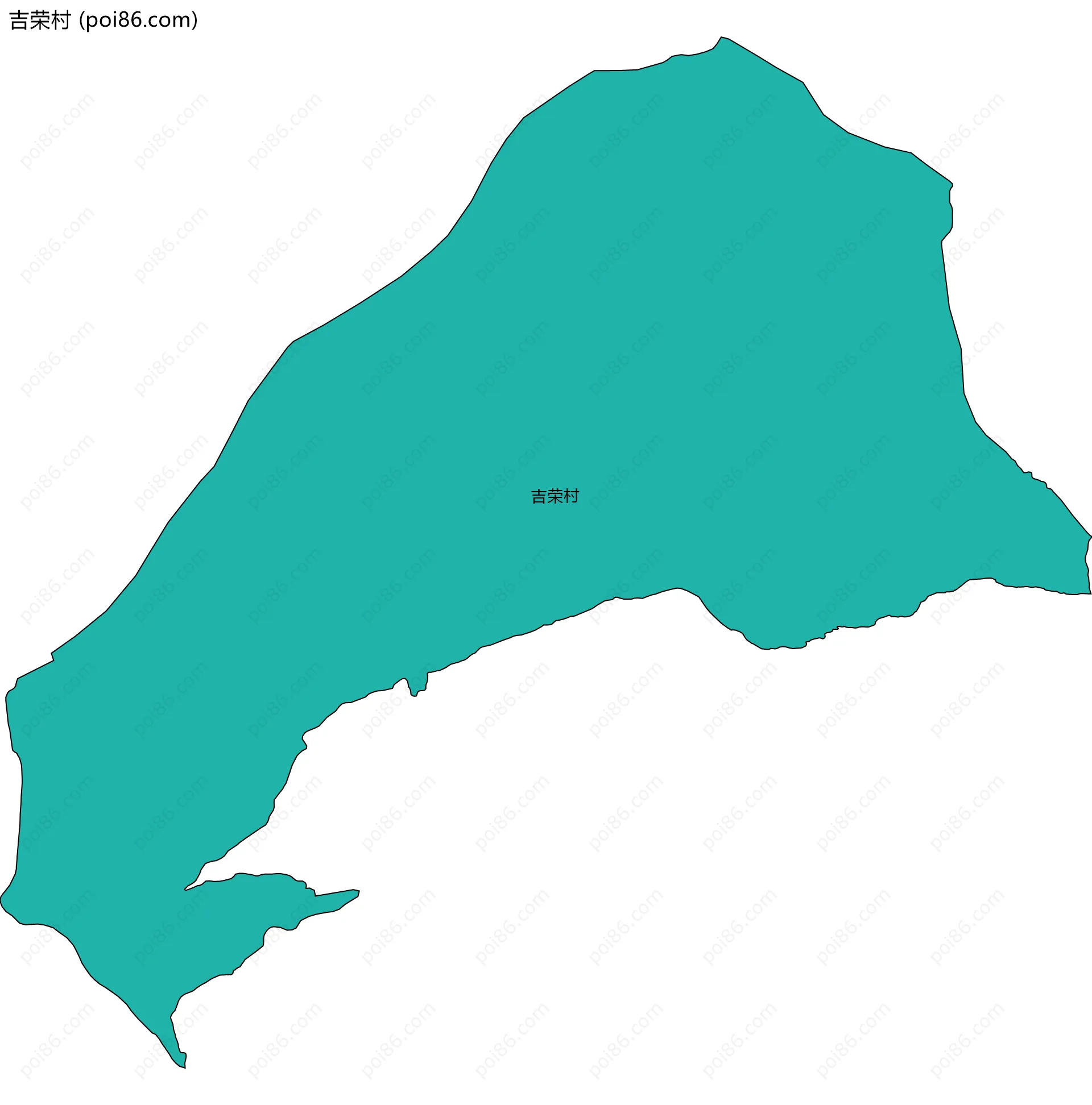 吉荣村边界地图