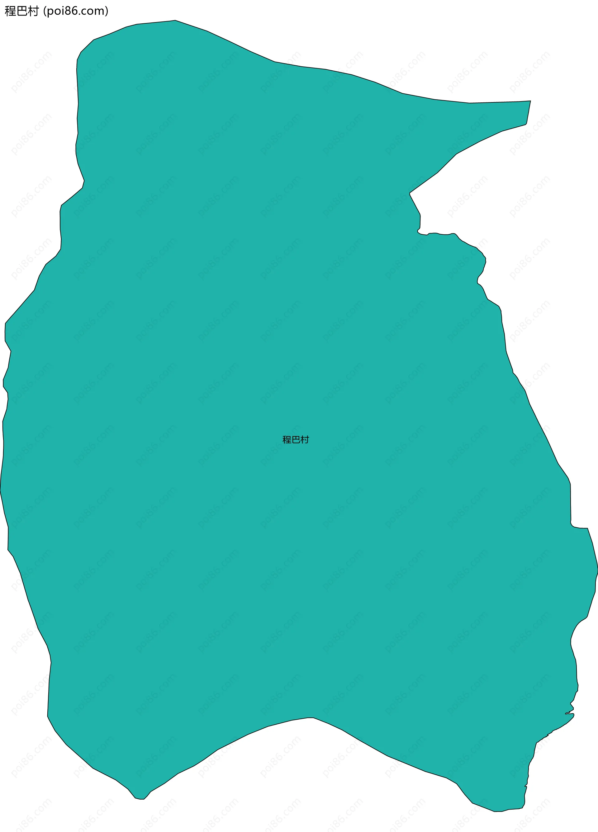 程巴村边界地图