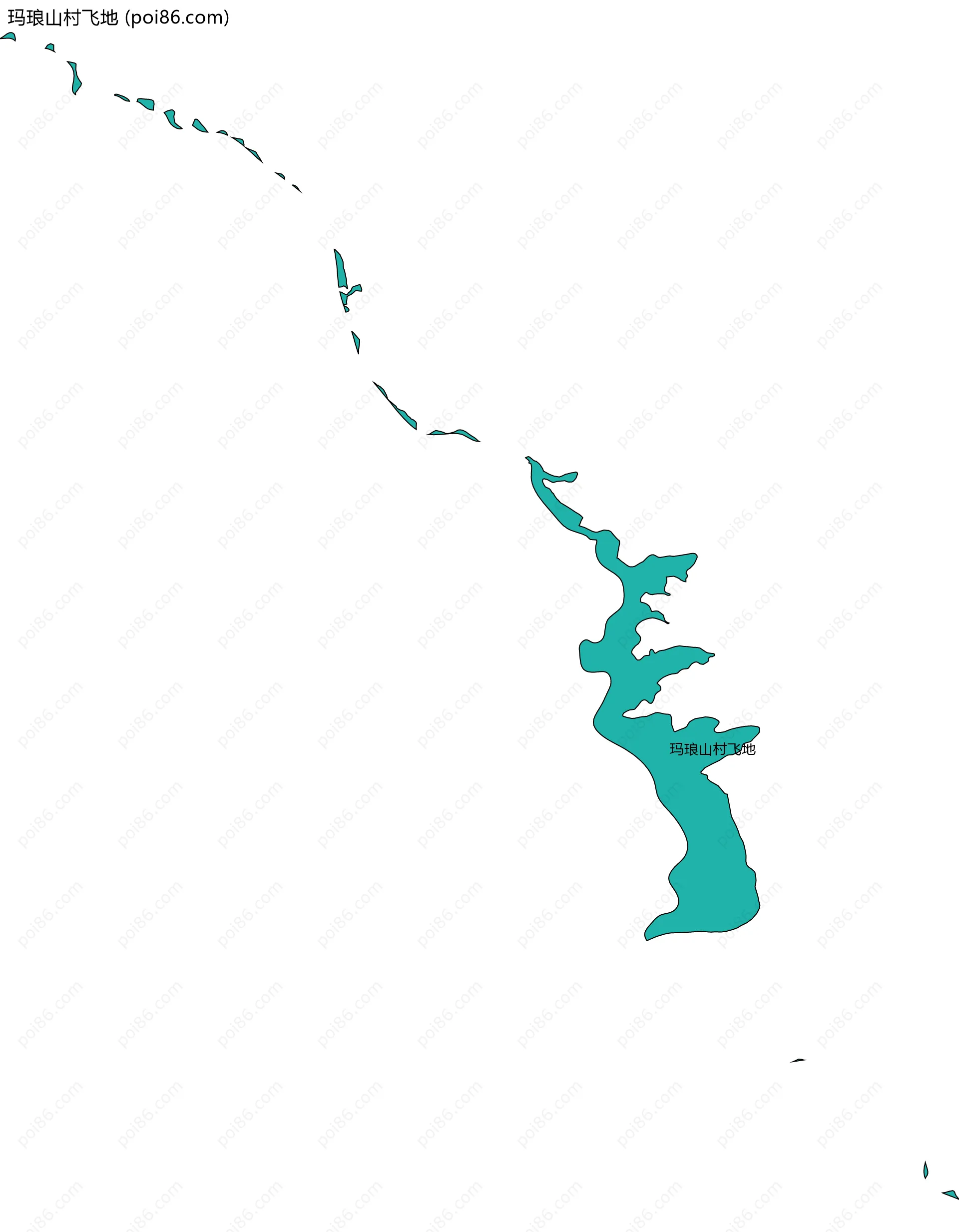 玛琅山村飞地边界地图