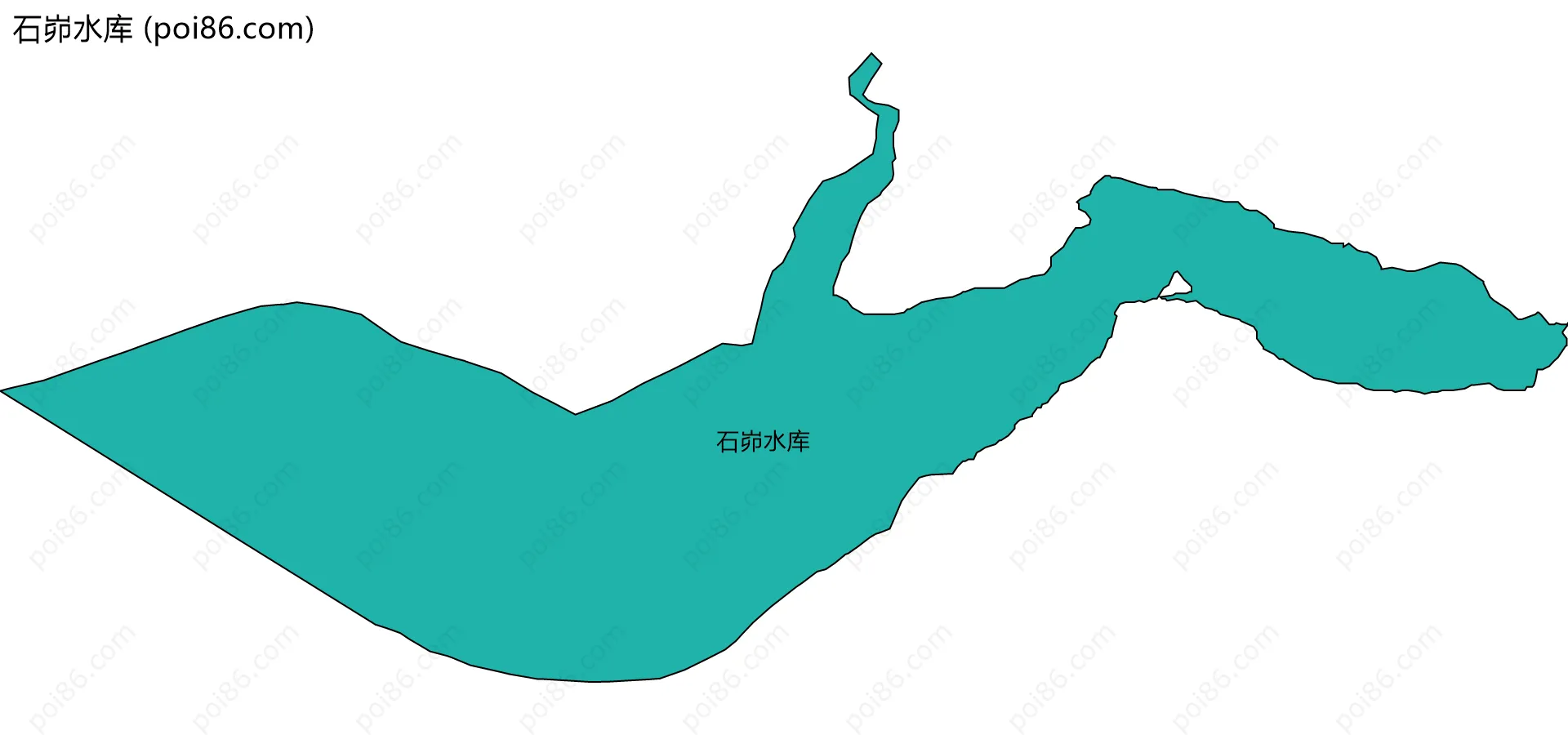 石峁水库边界地图