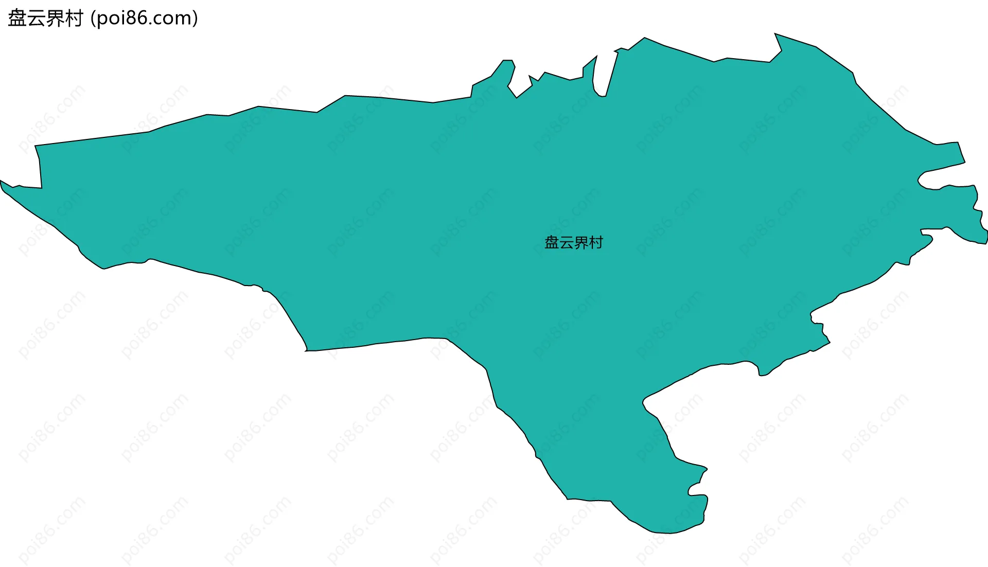 盘云界村边界地图