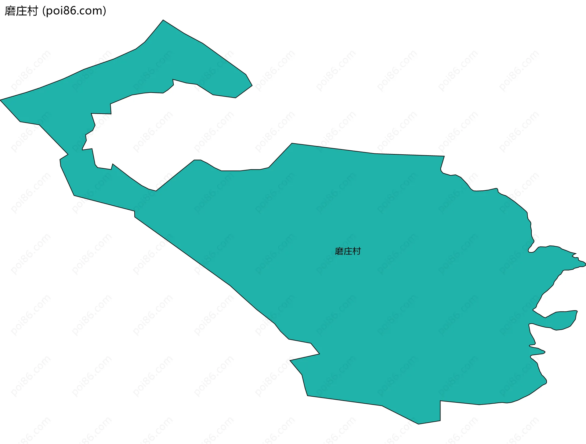 磨庄村边界地图