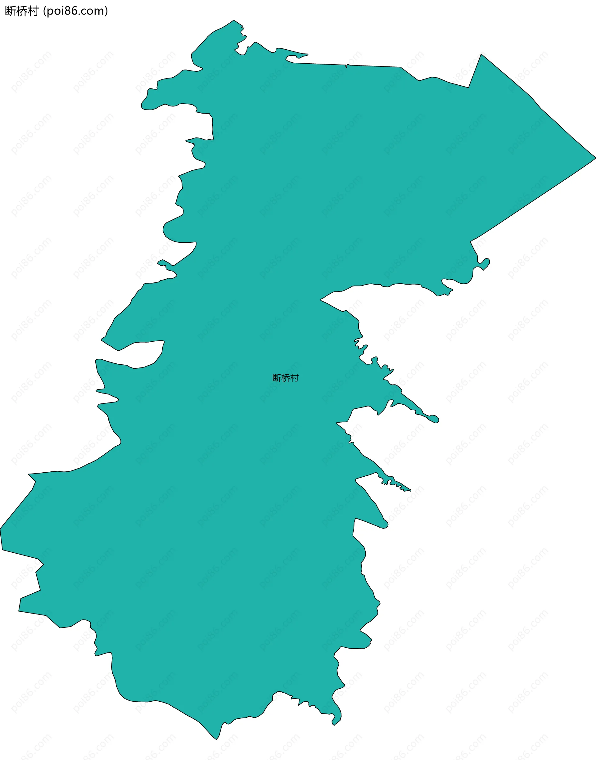 断桥村边界地图