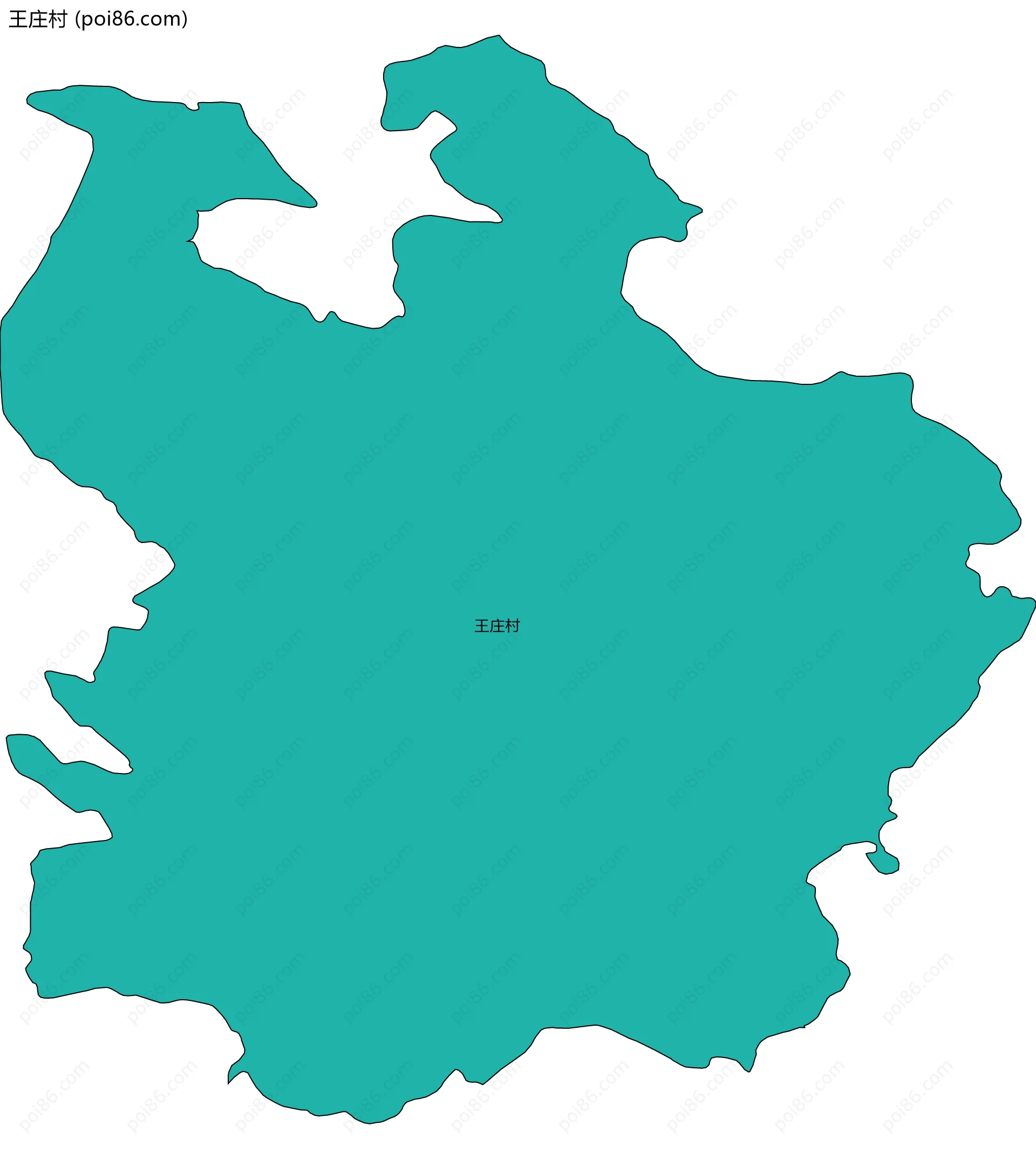 王庄村边界地图