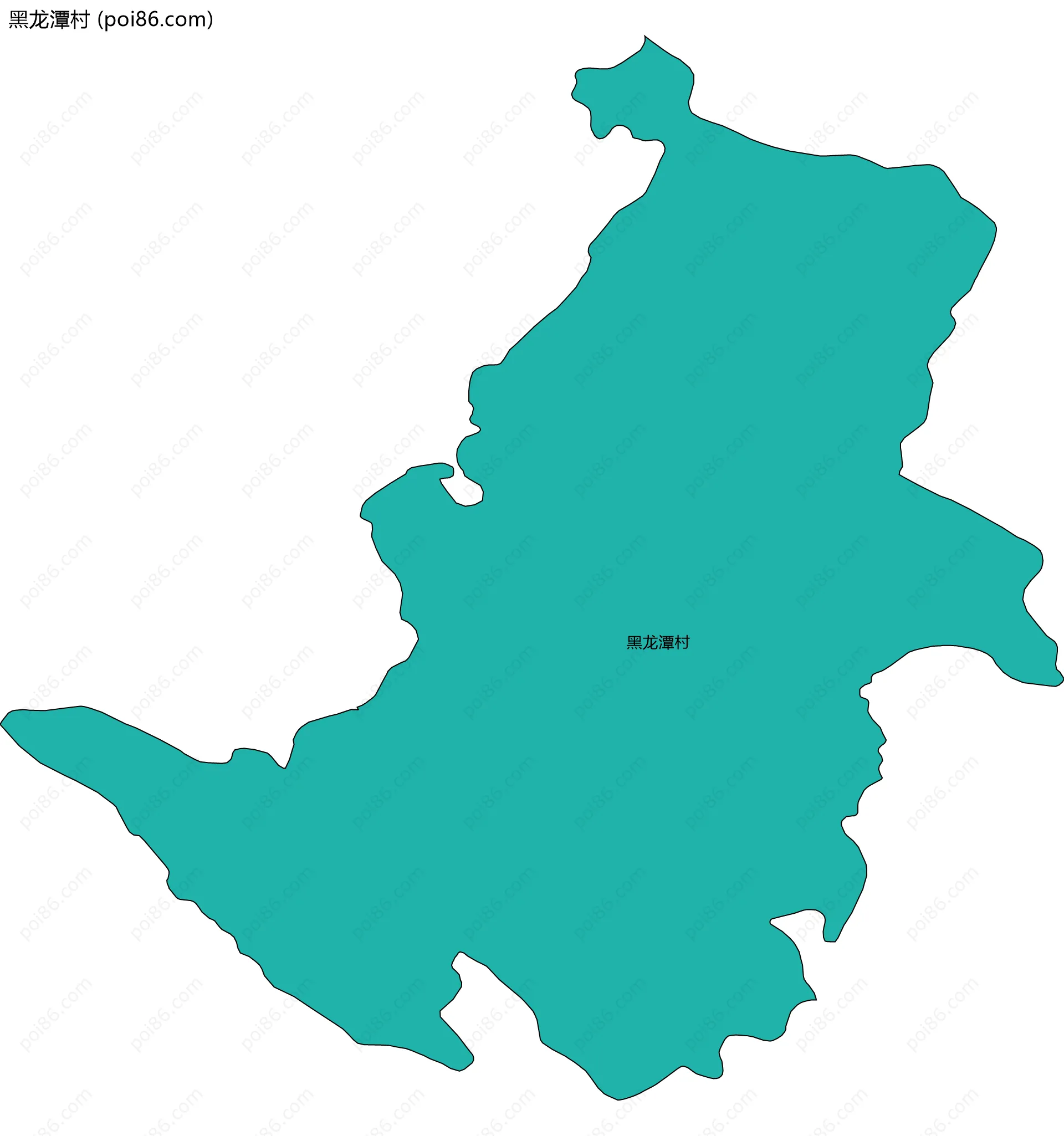 黑龙潭村边界地图