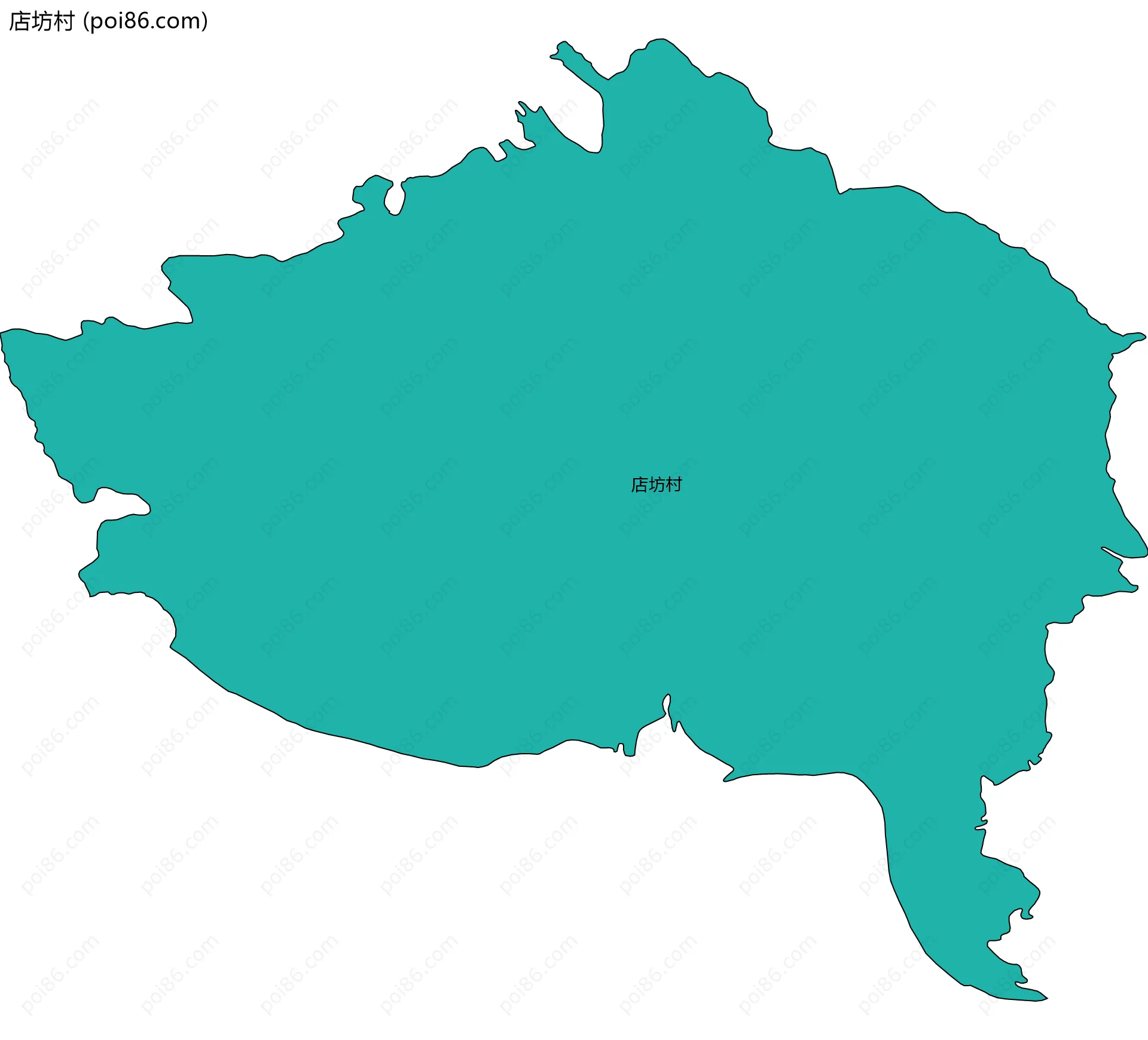 店坊村边界地图