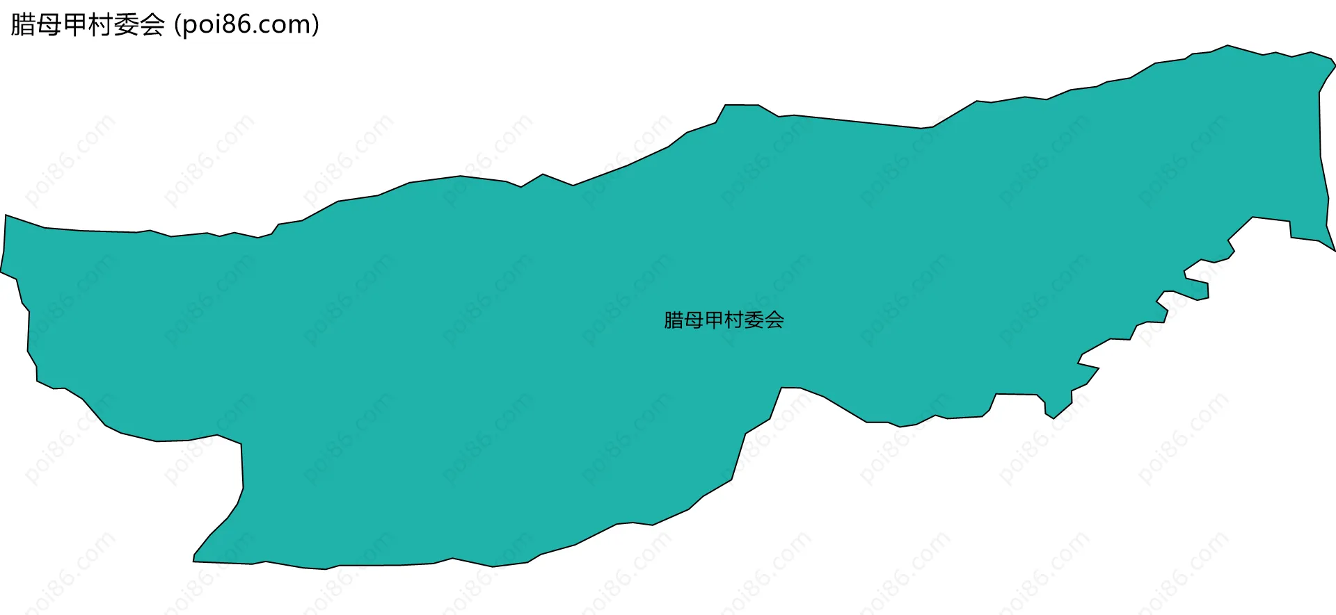 腊母甲村委会边界地图