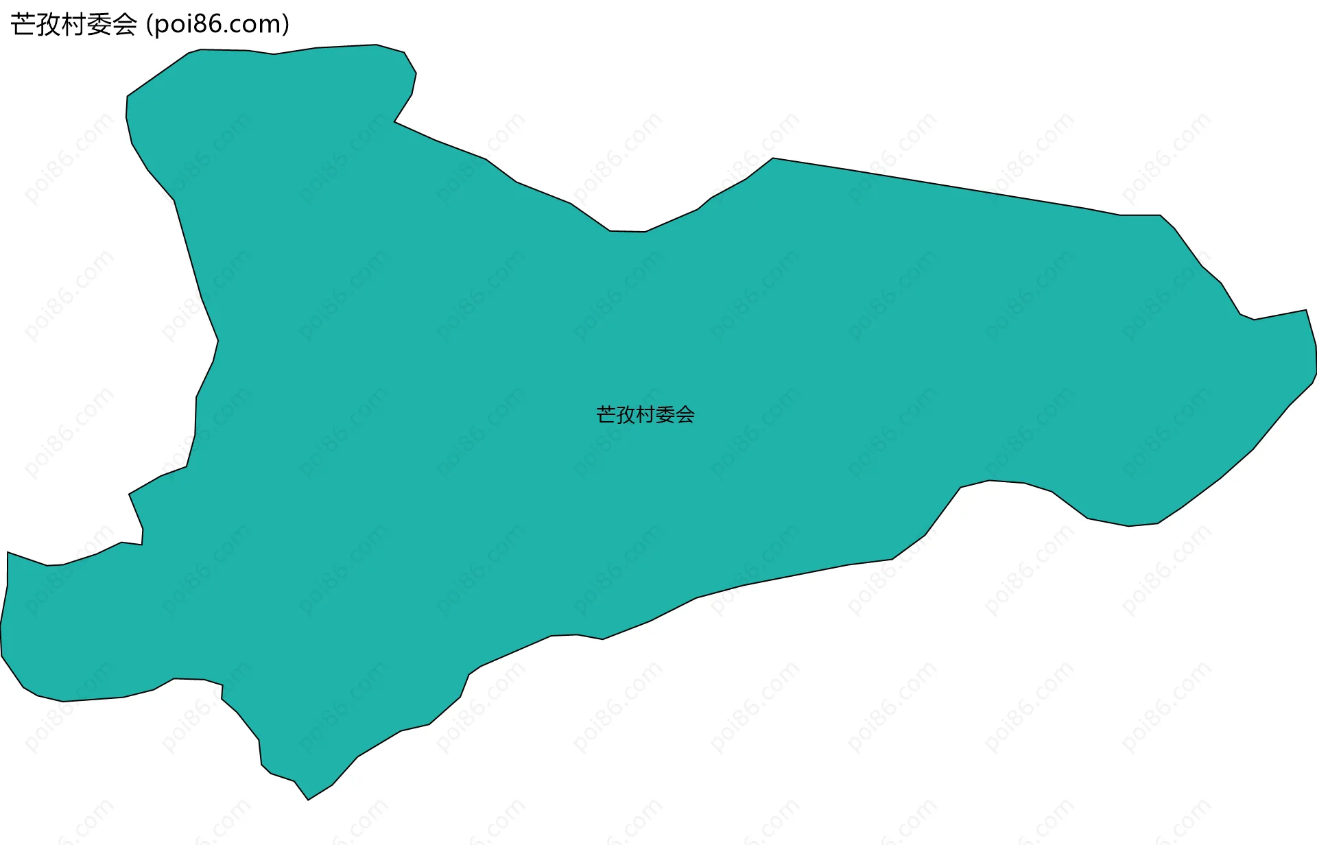 芒孜村委会边界地图