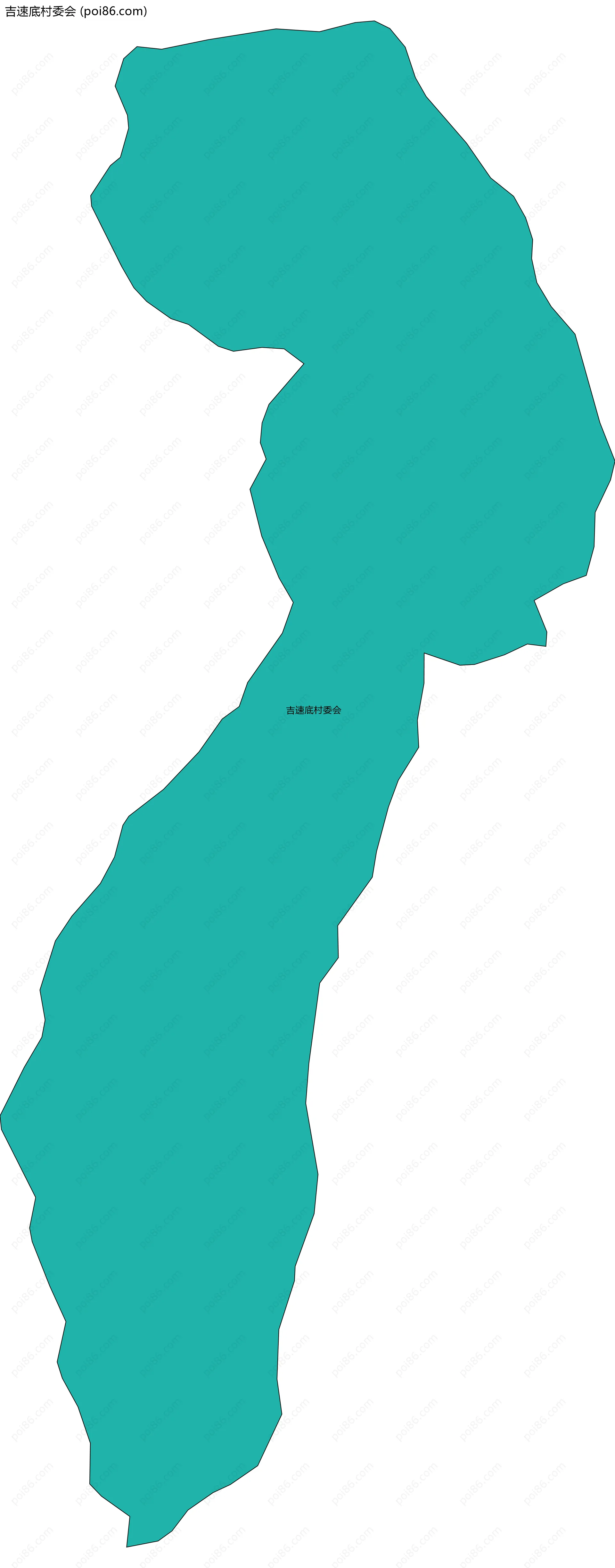 吉速底村委会边界地图