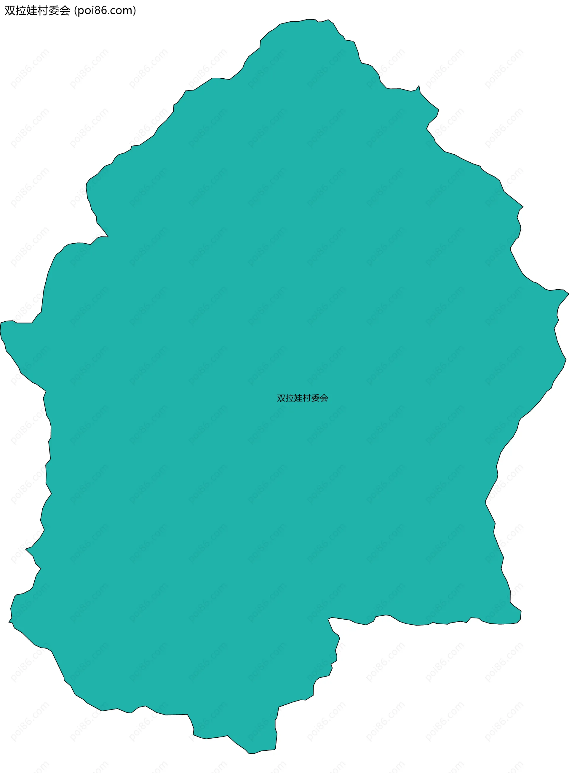 双拉娃村委会边界地图