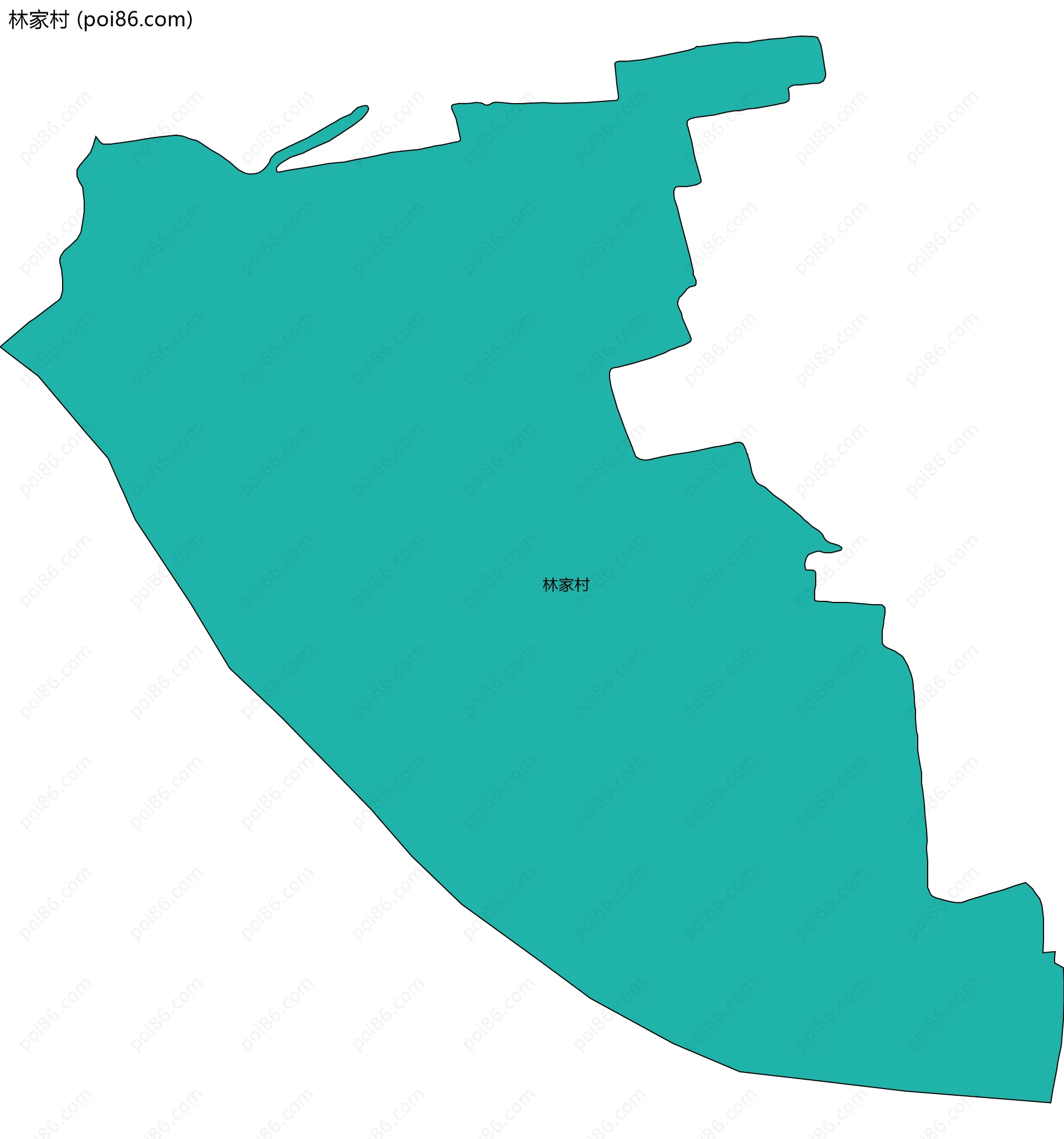 林家村边界地图