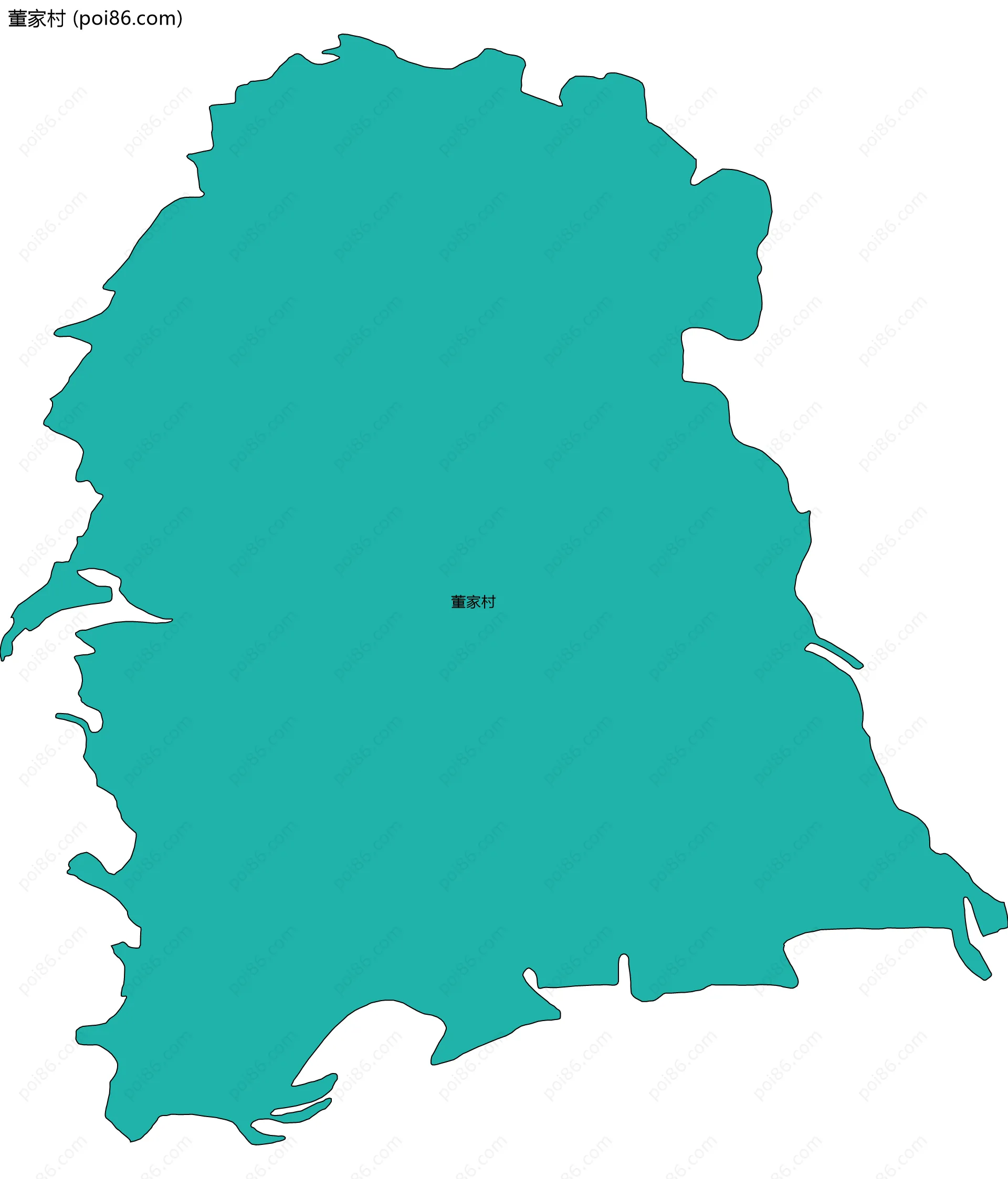 董家村边界地图