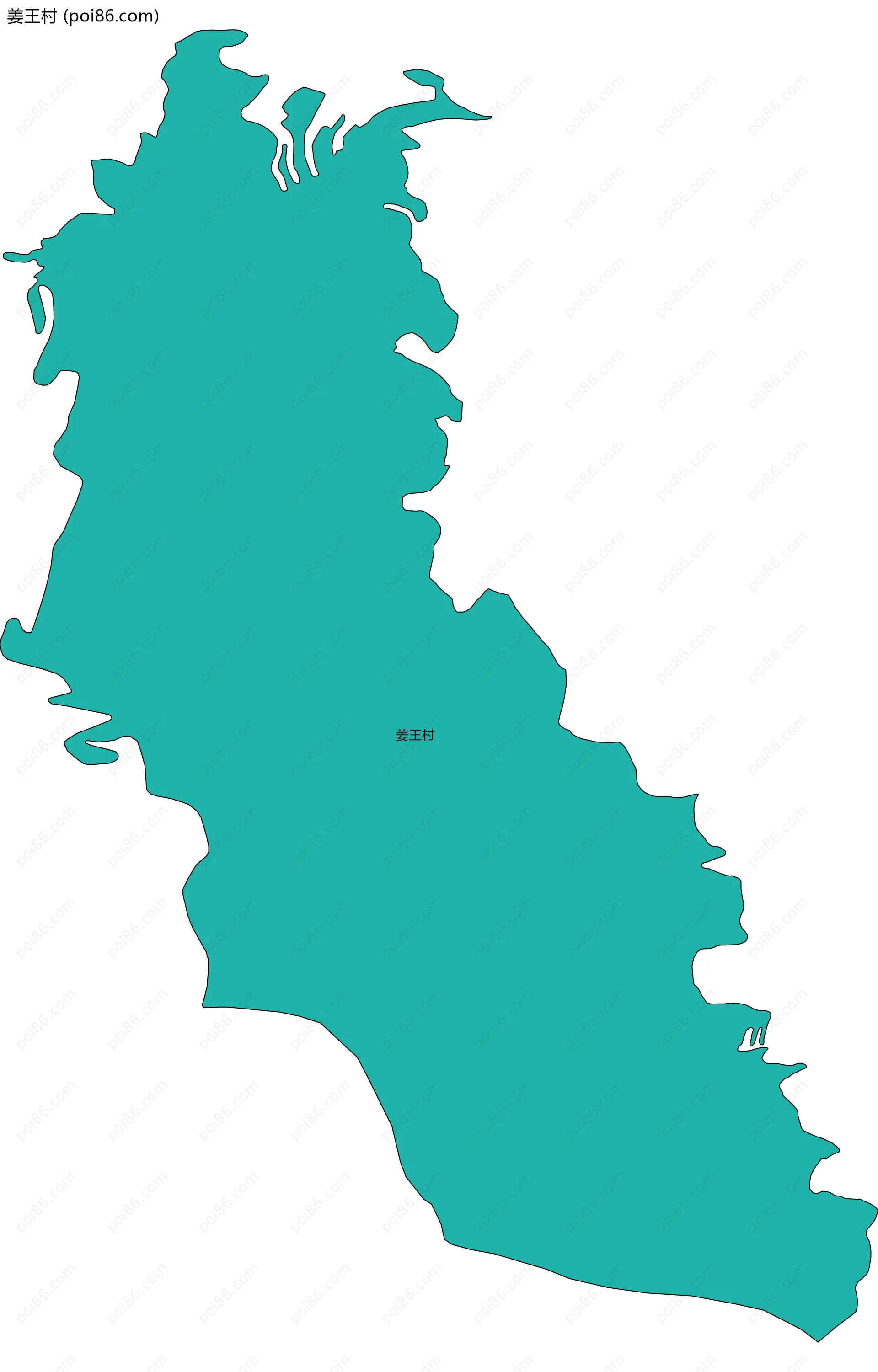 姜王村边界地图