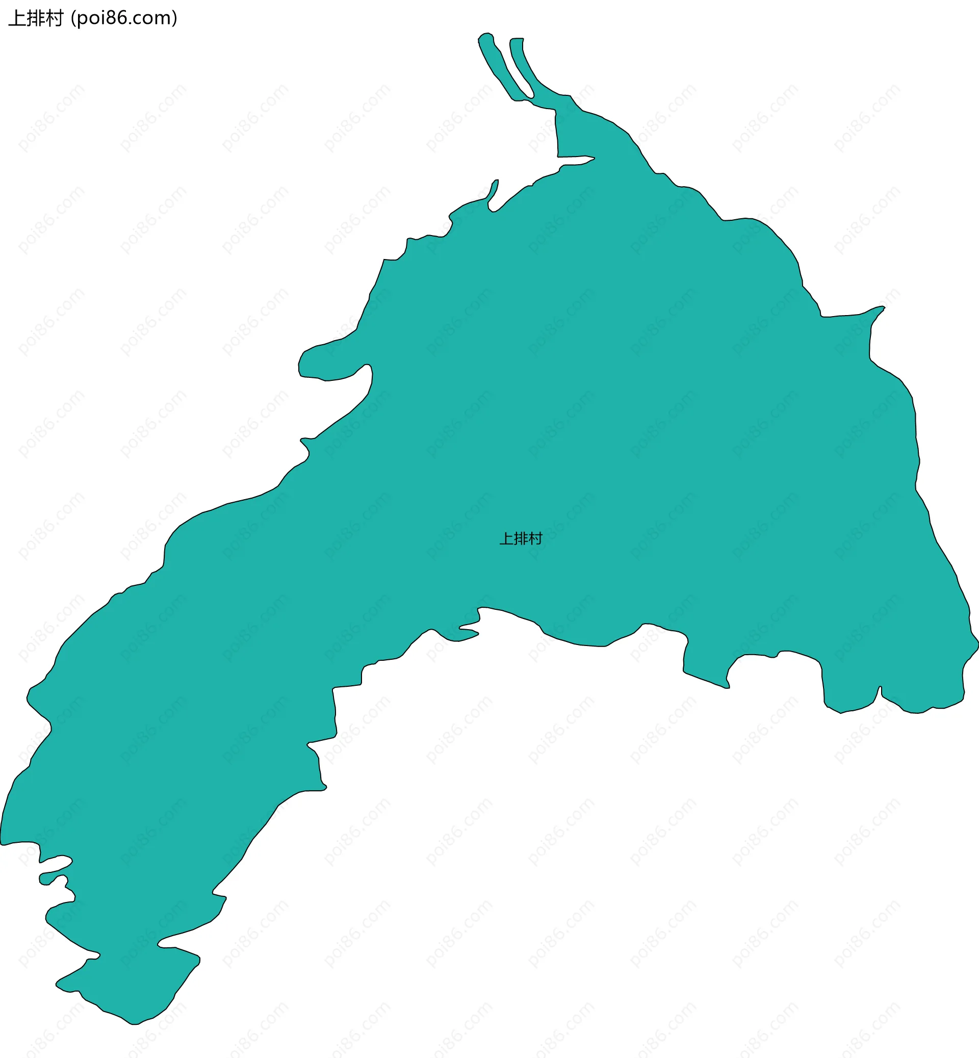 上排村边界地图