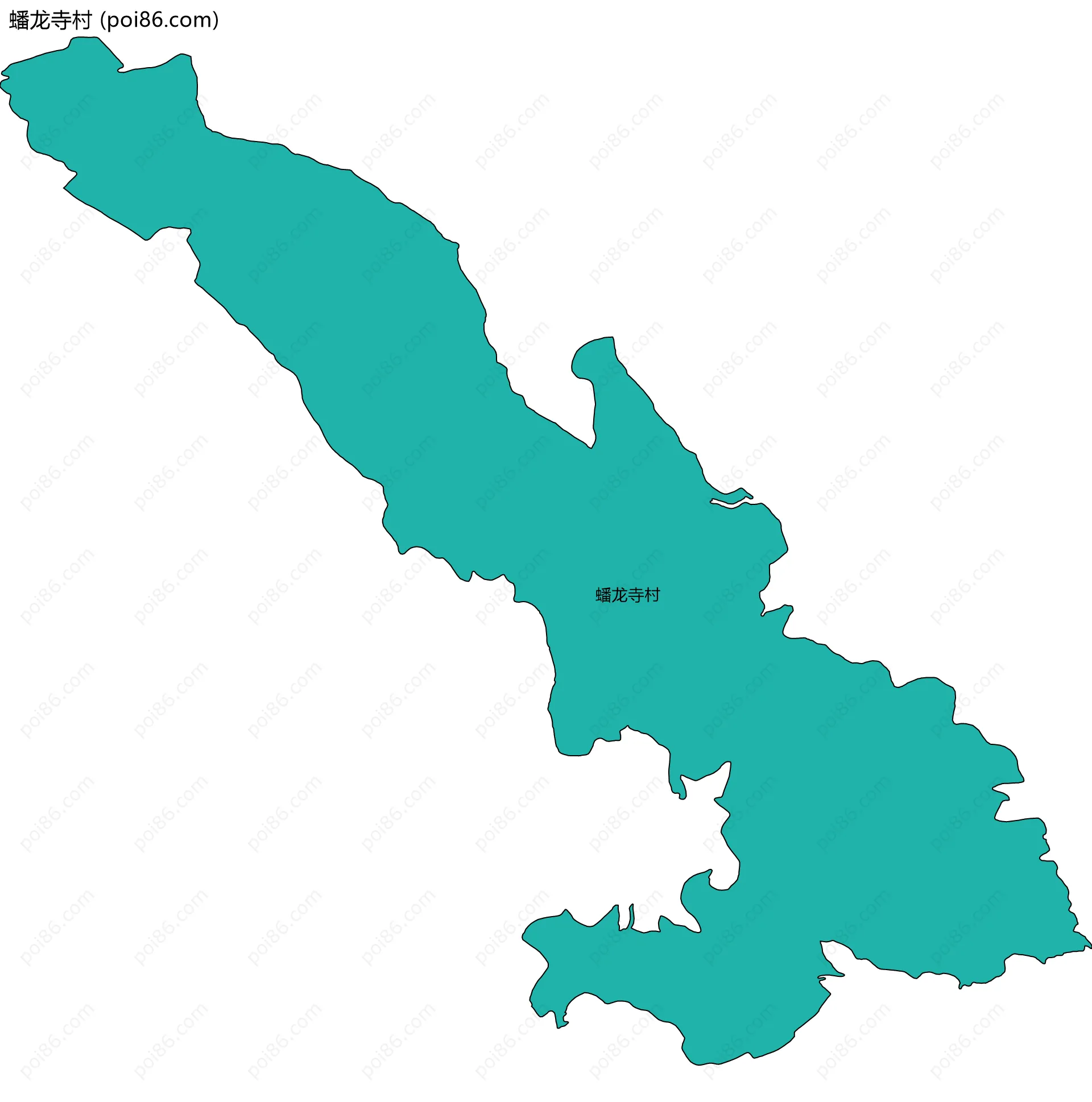 蟠龙寺村边界地图