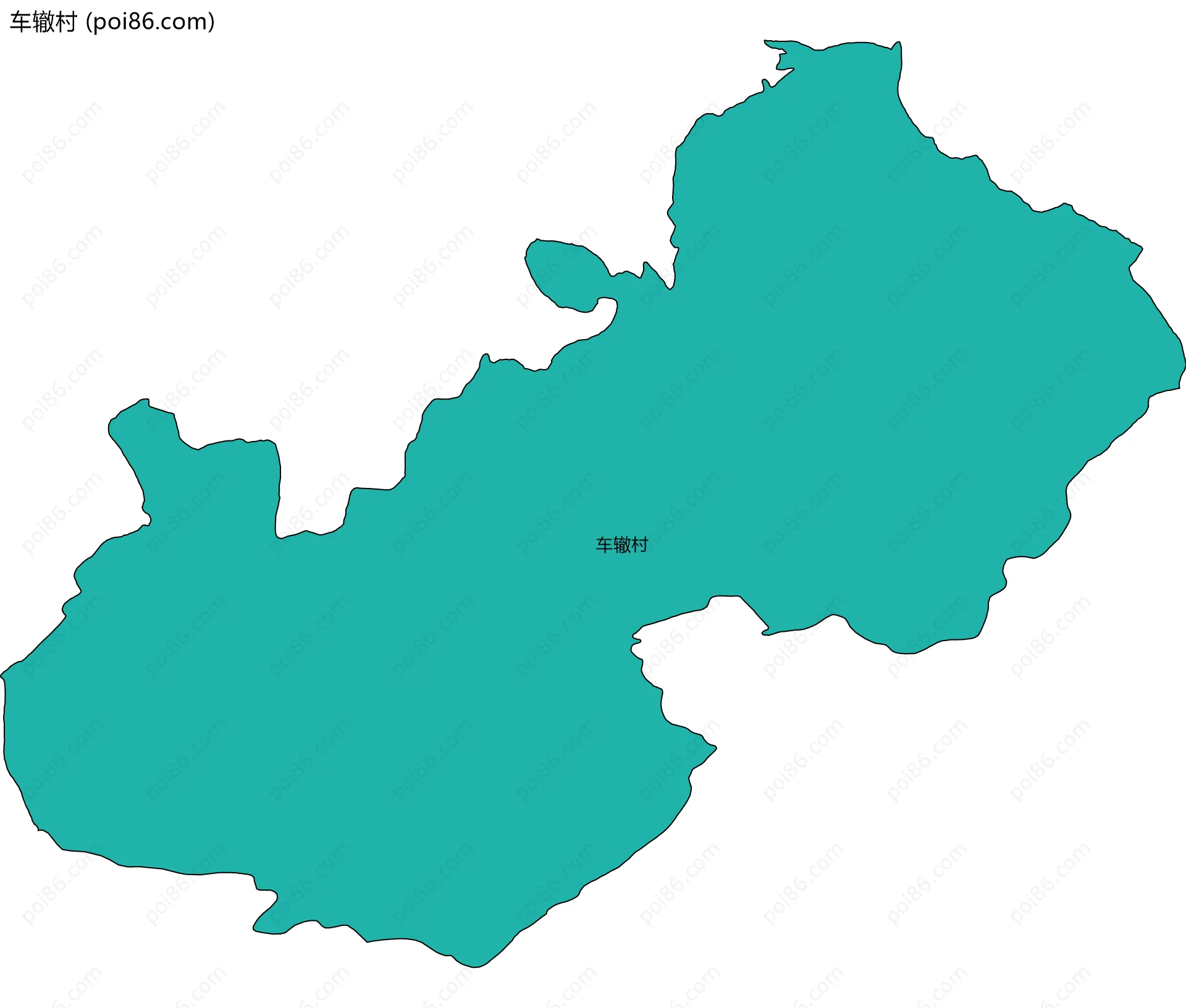 车辙村边界地图