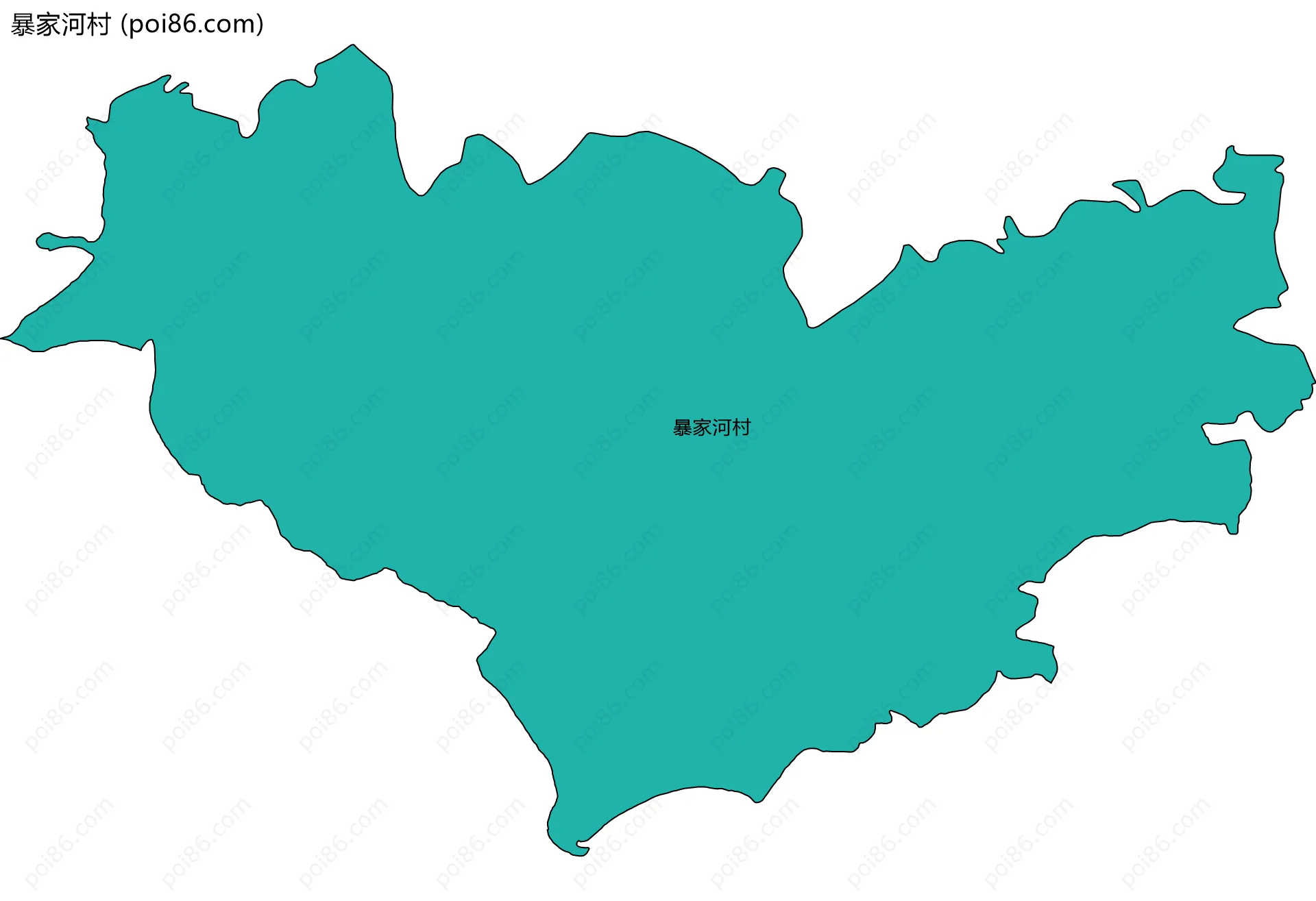 暴家河村边界地图