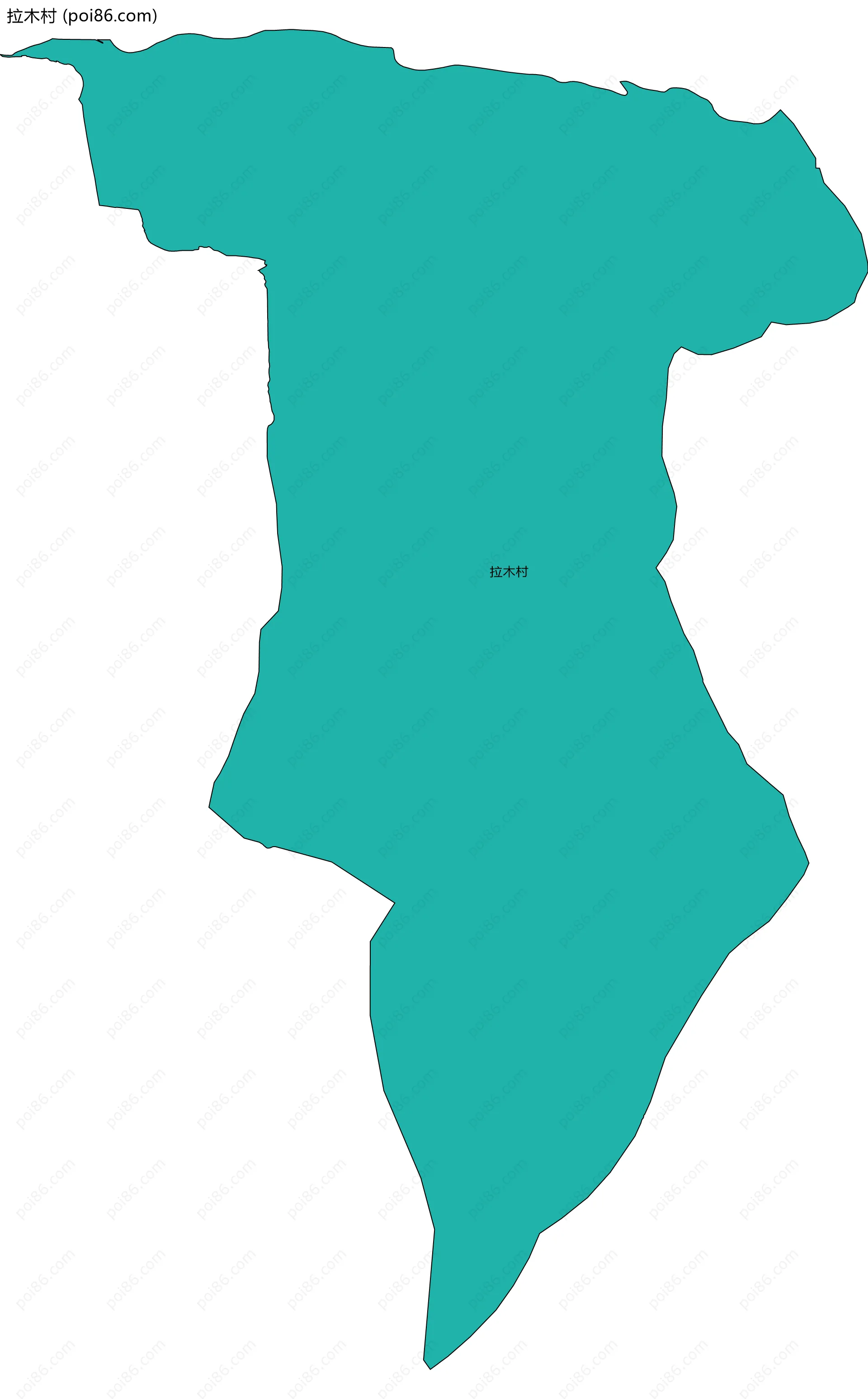 拉木村边界地图