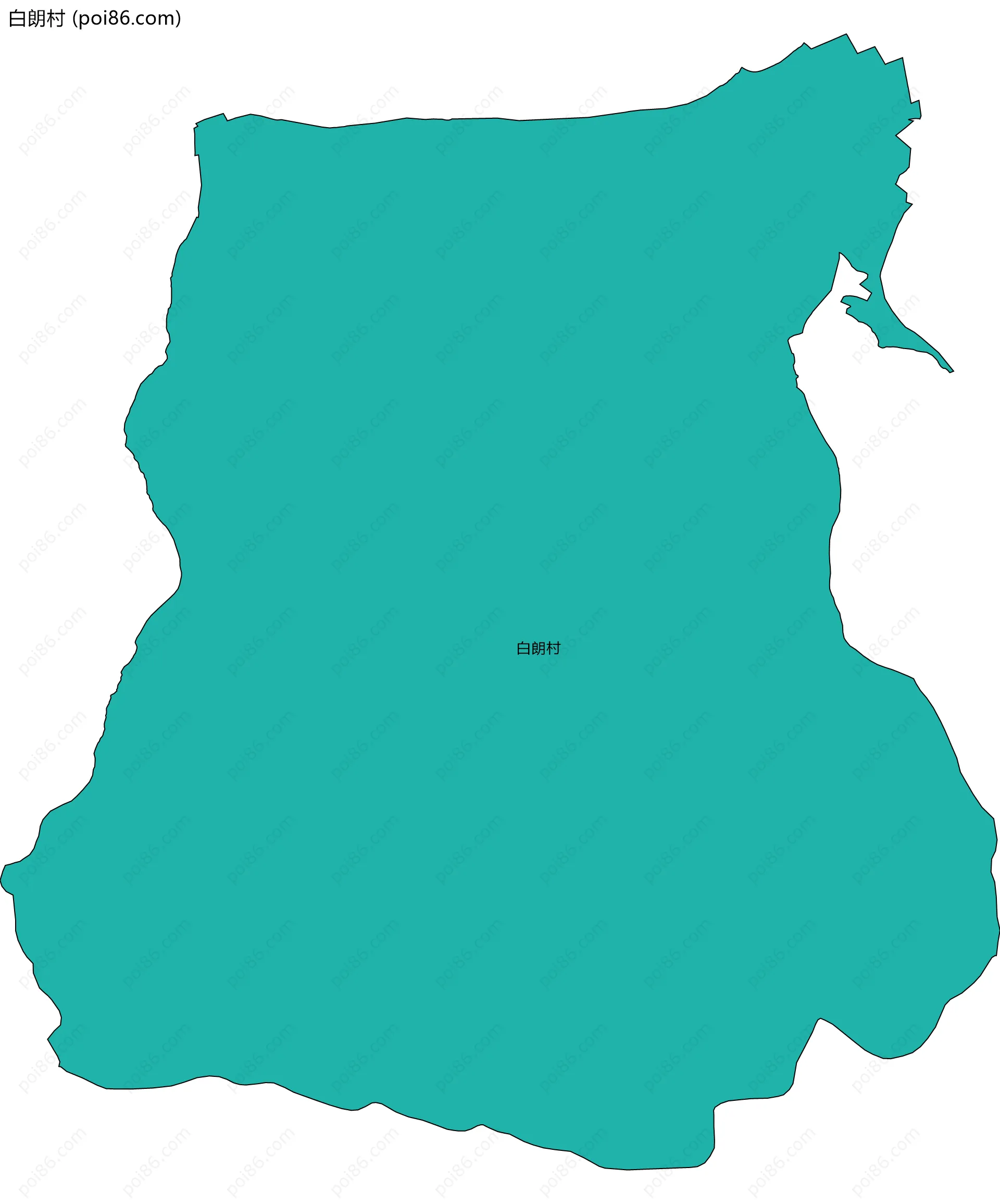 白朗村边界地图