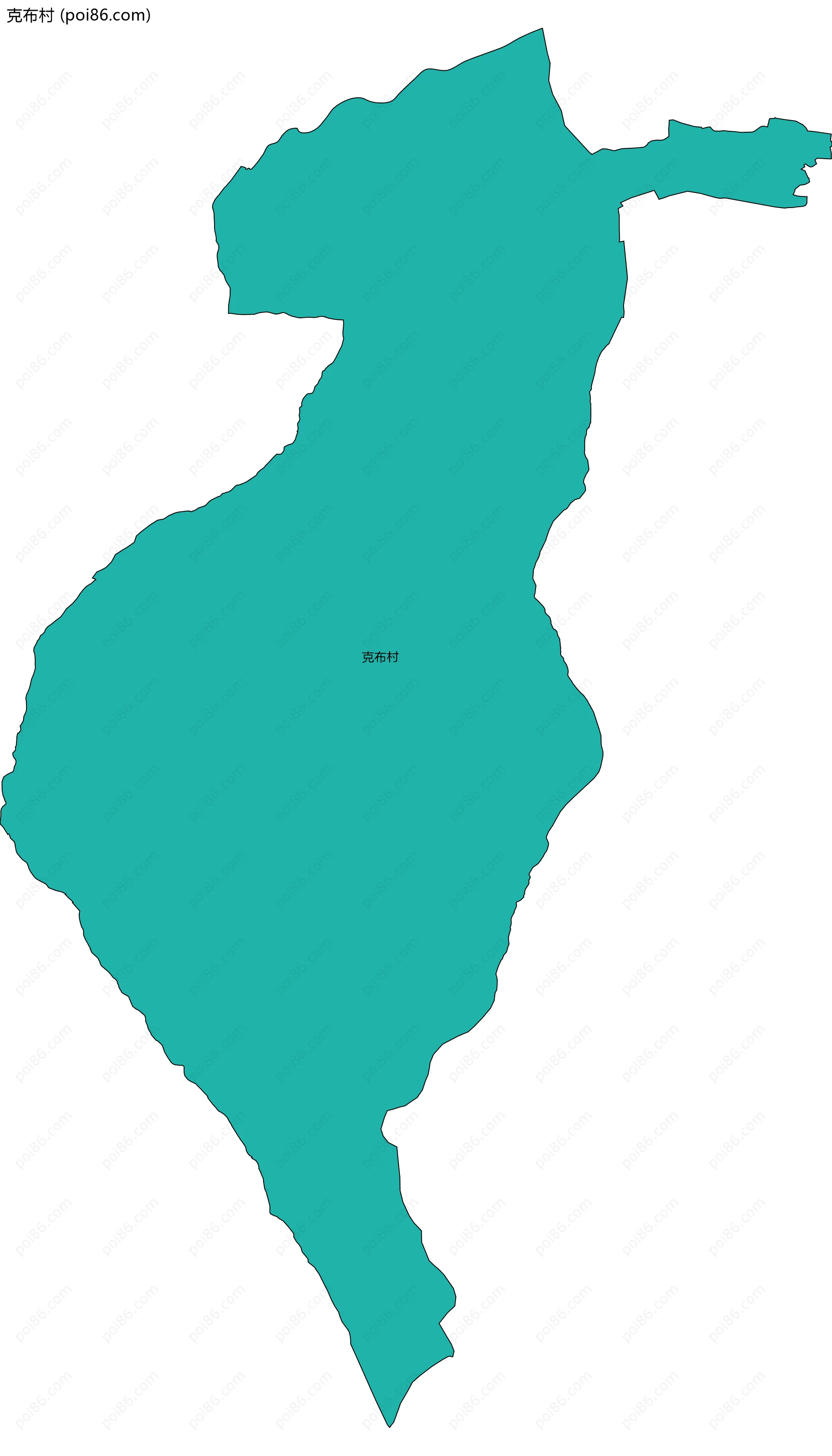 克布村边界地图