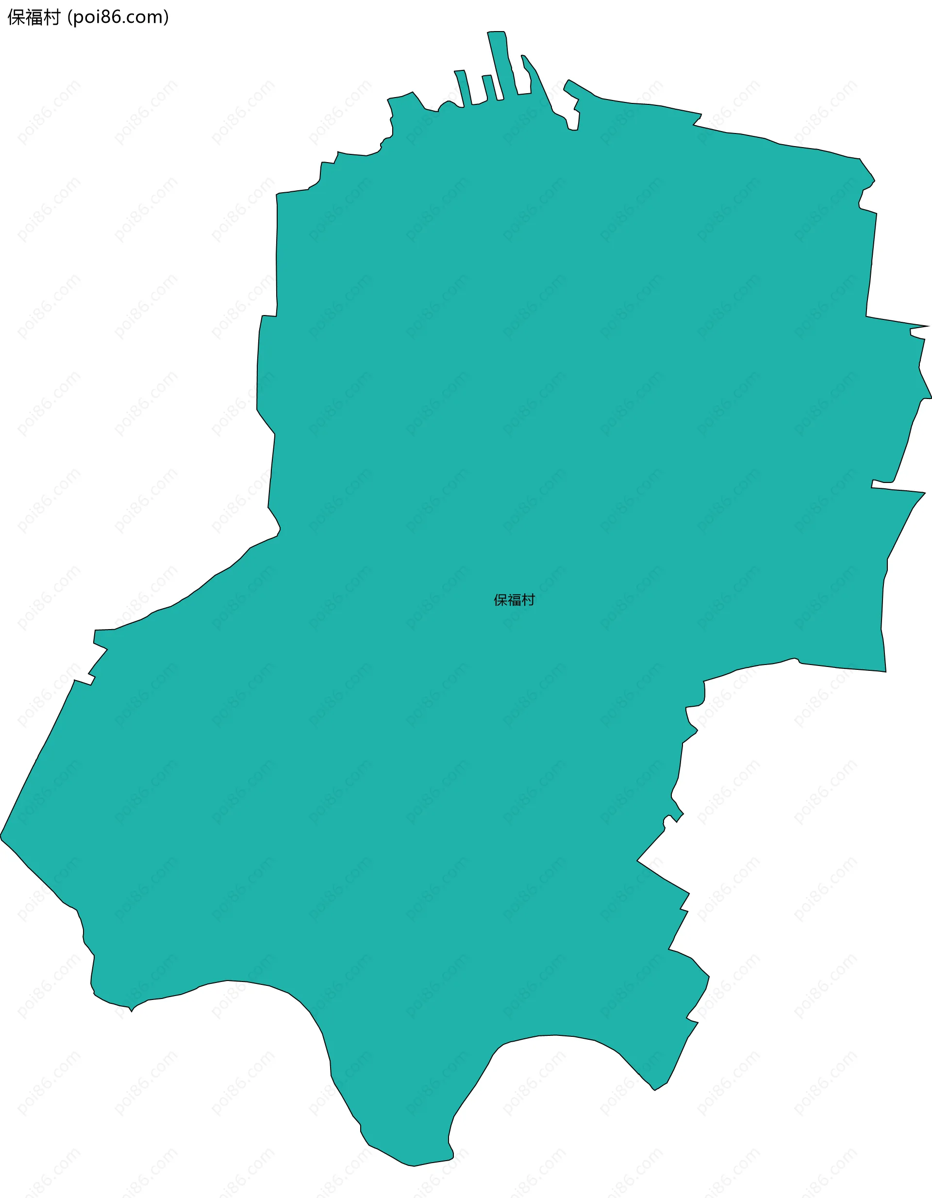 保福村边界地图
