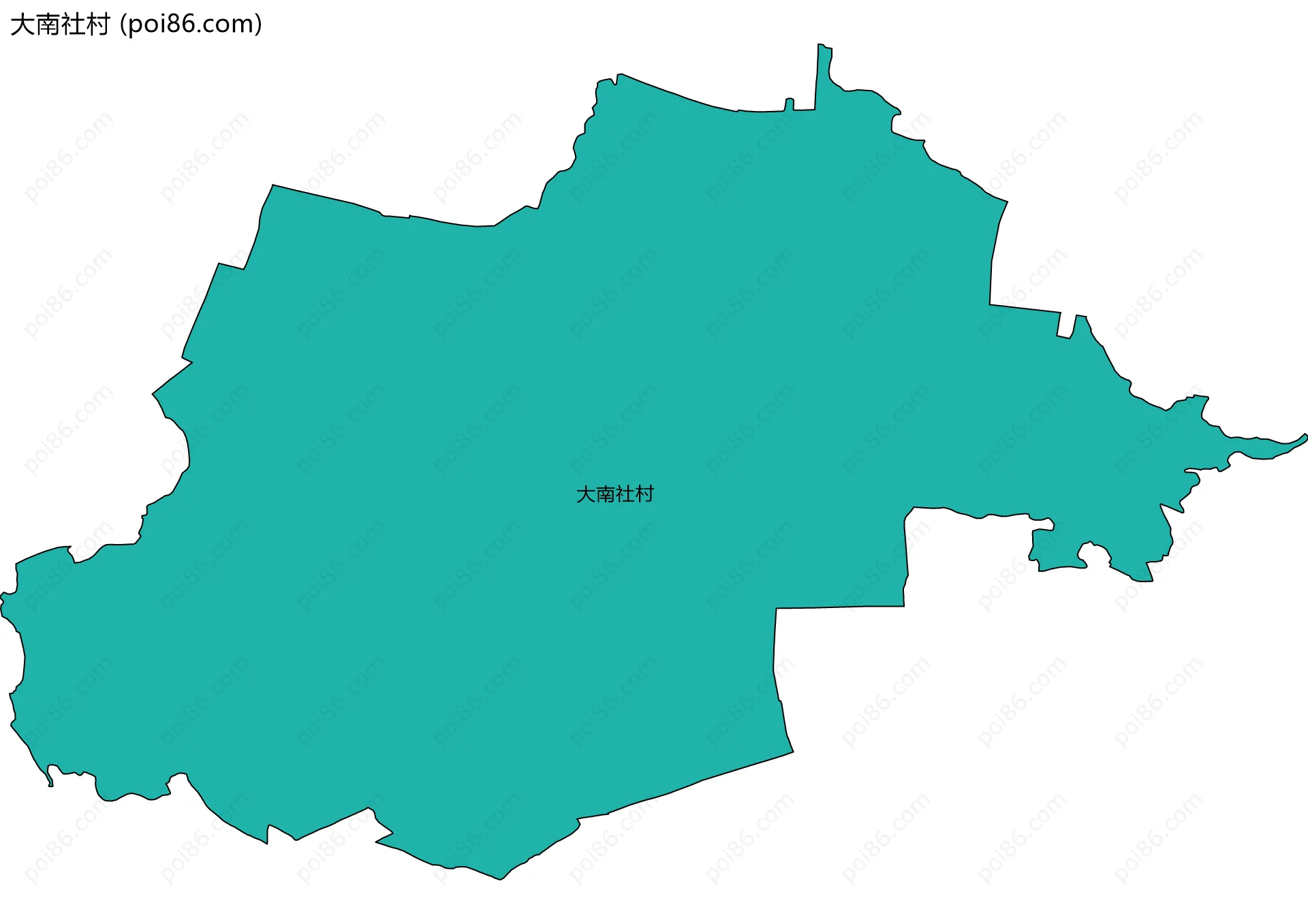 大南社村边界地图