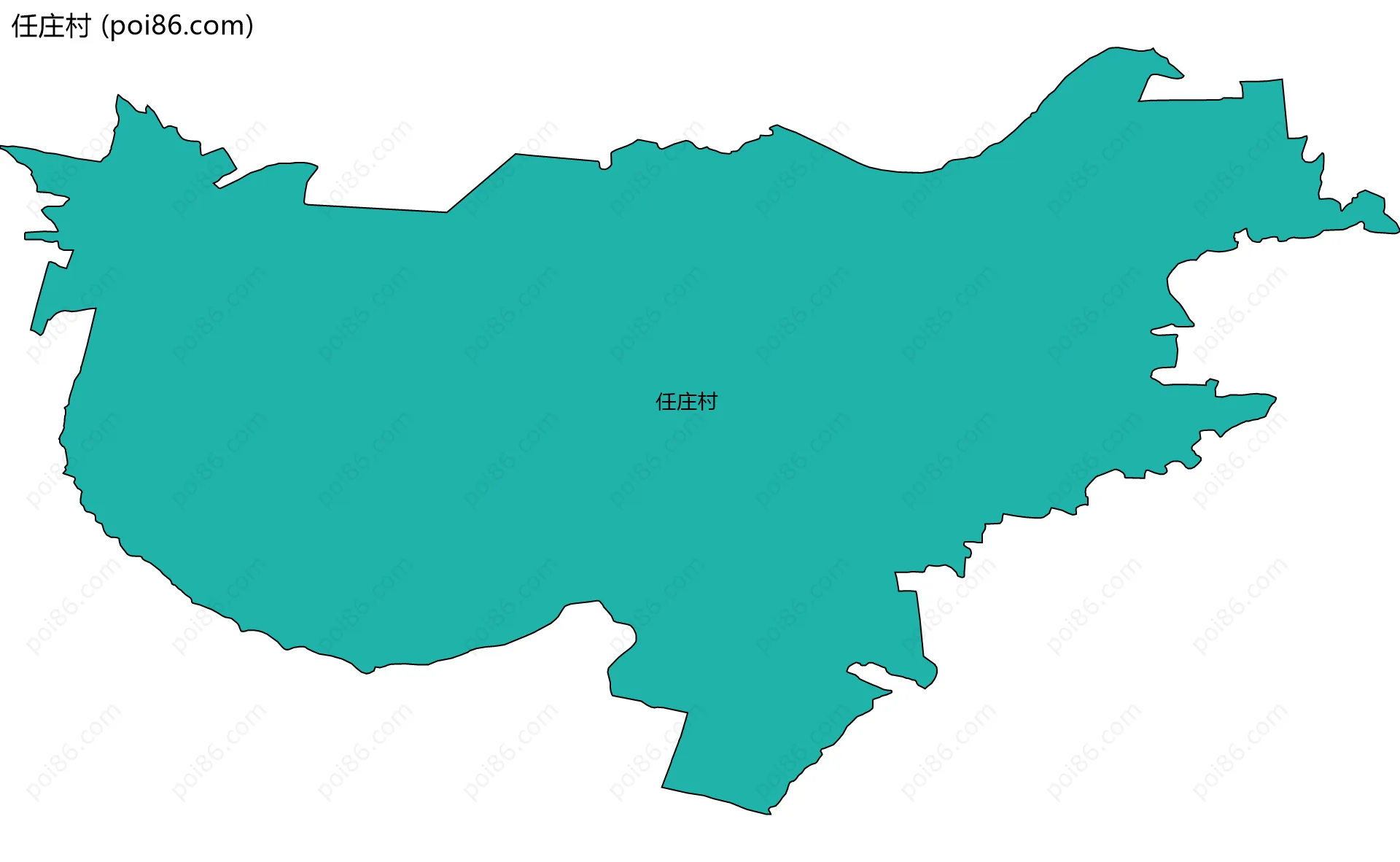 任庄村边界地图