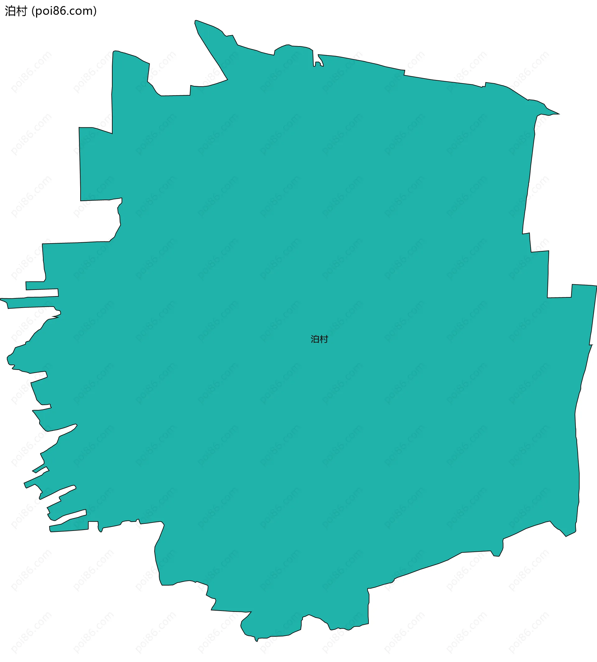 泊村边界地图