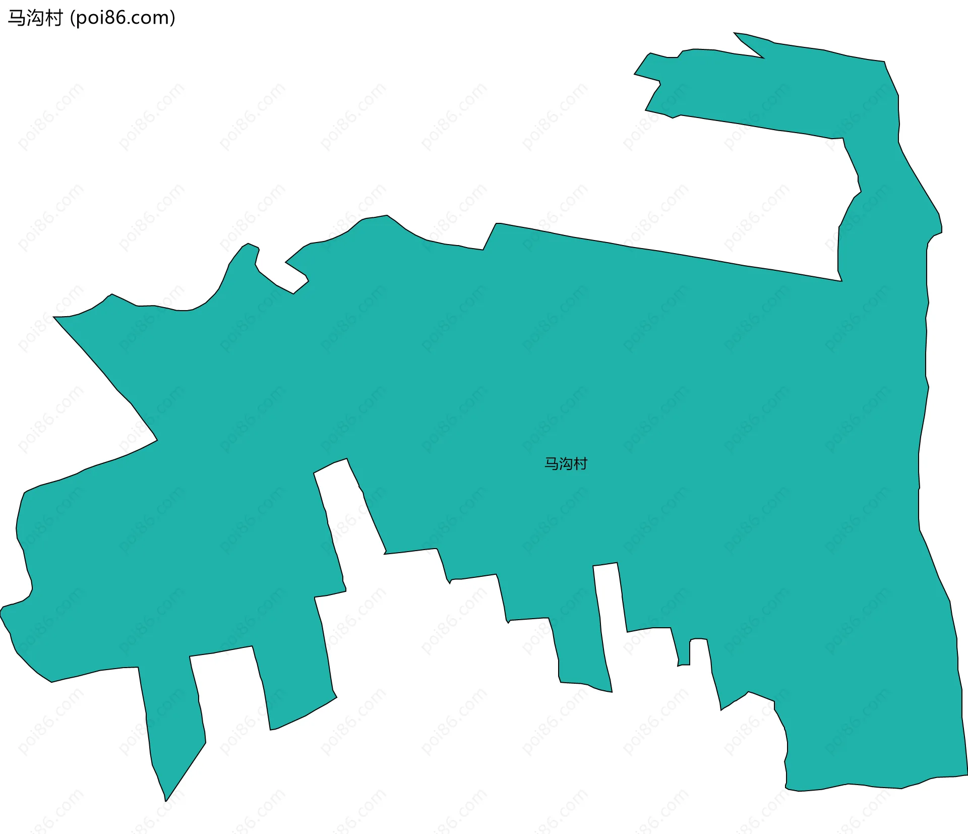 马沟村边界地图