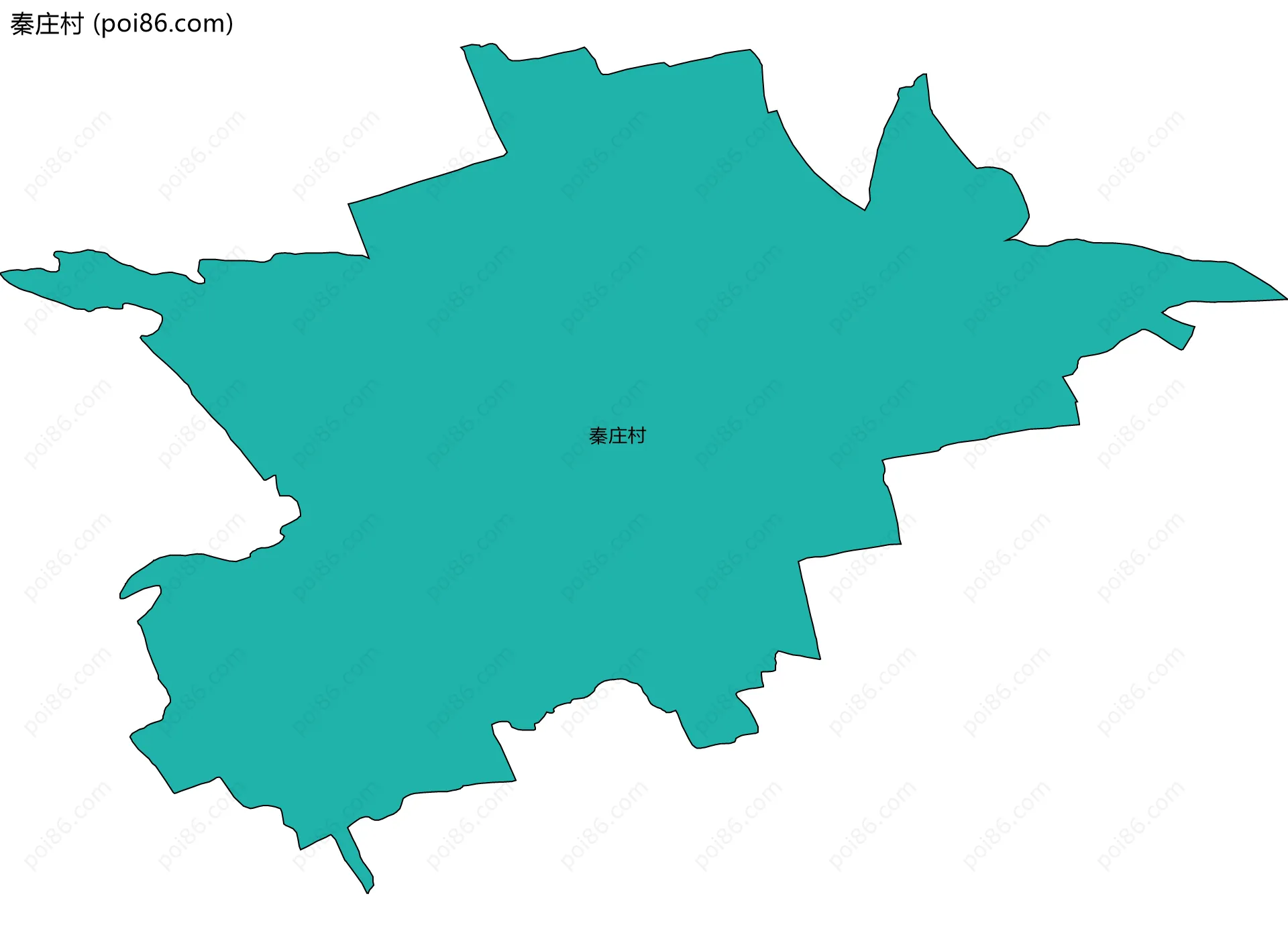 秦庄村边界地图
