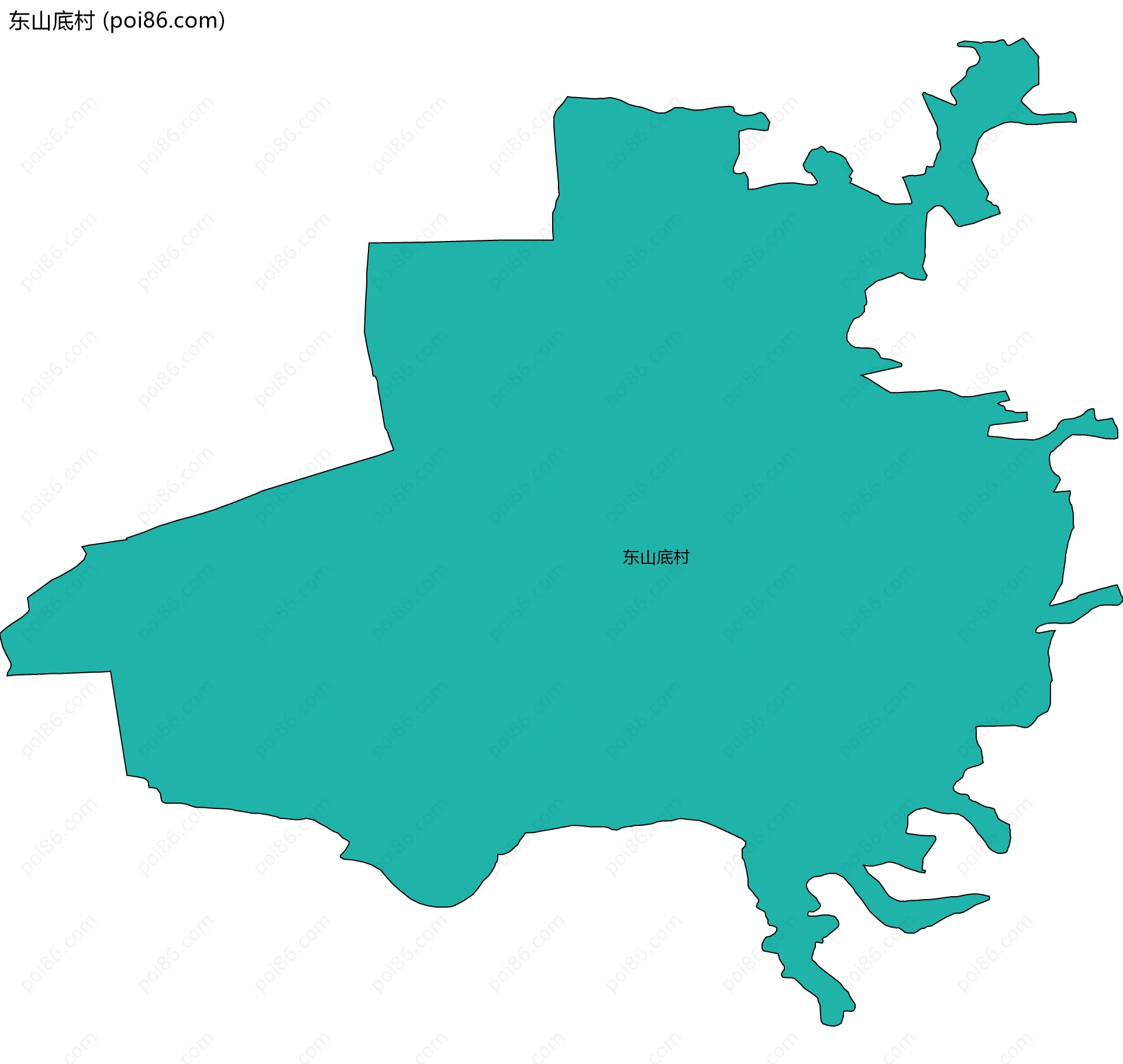 东山底村边界地图