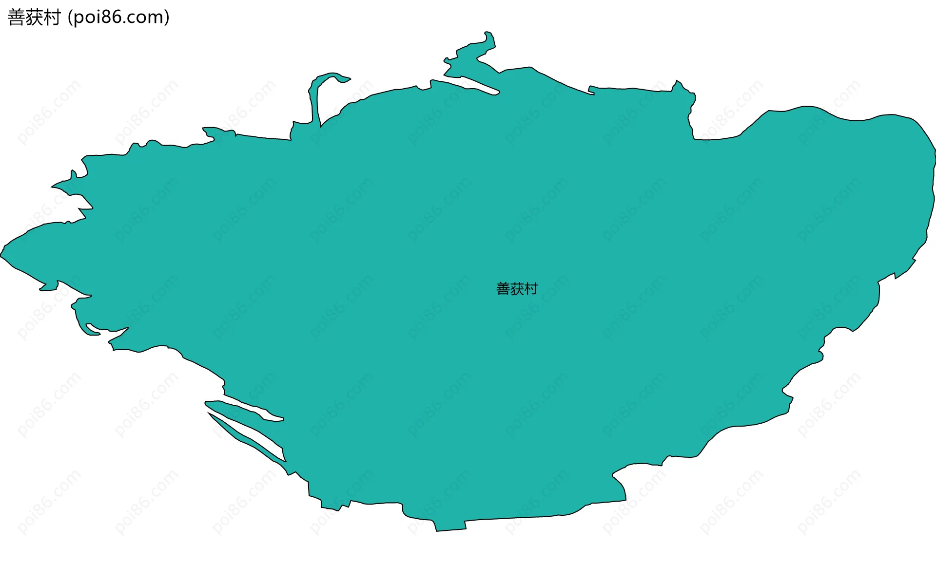 善获村边界地图