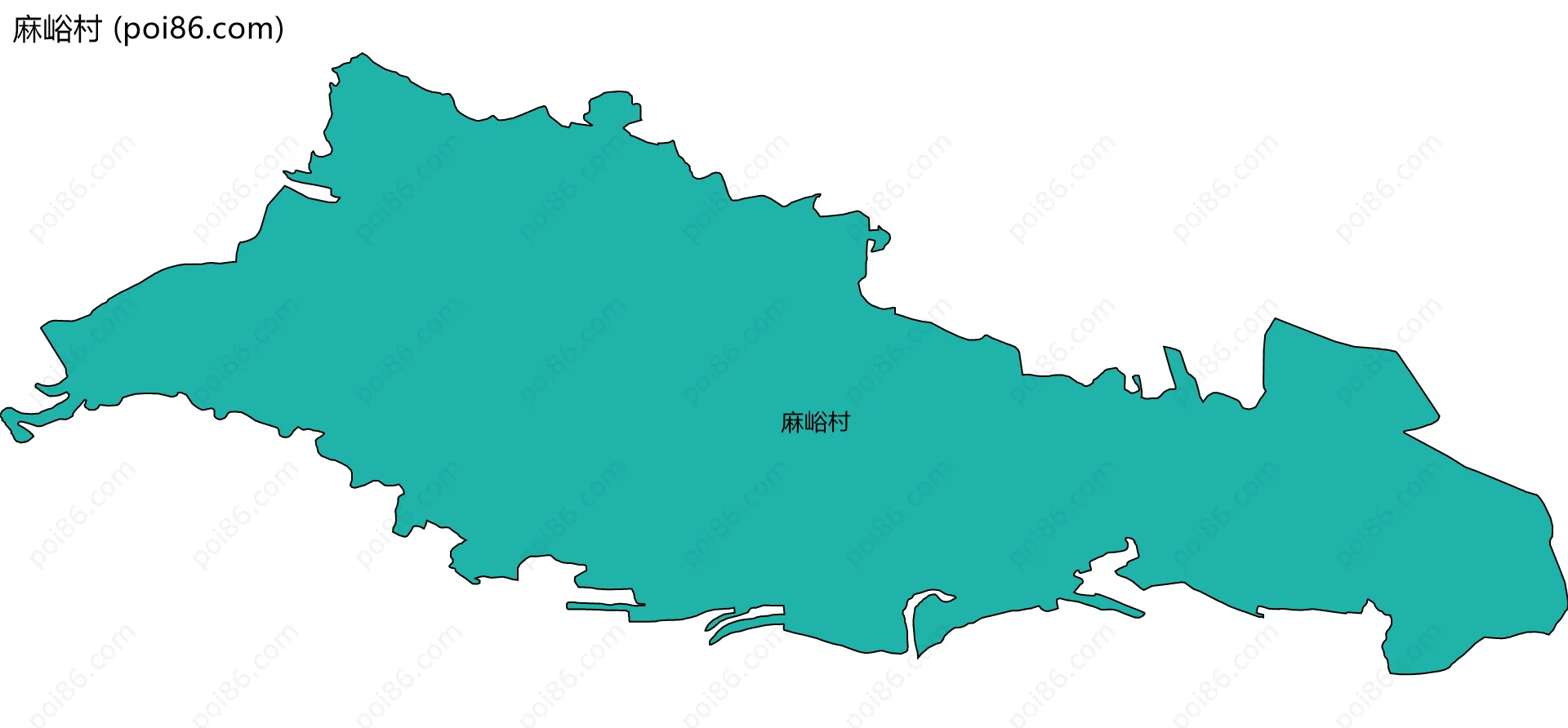 麻峪村边界地图