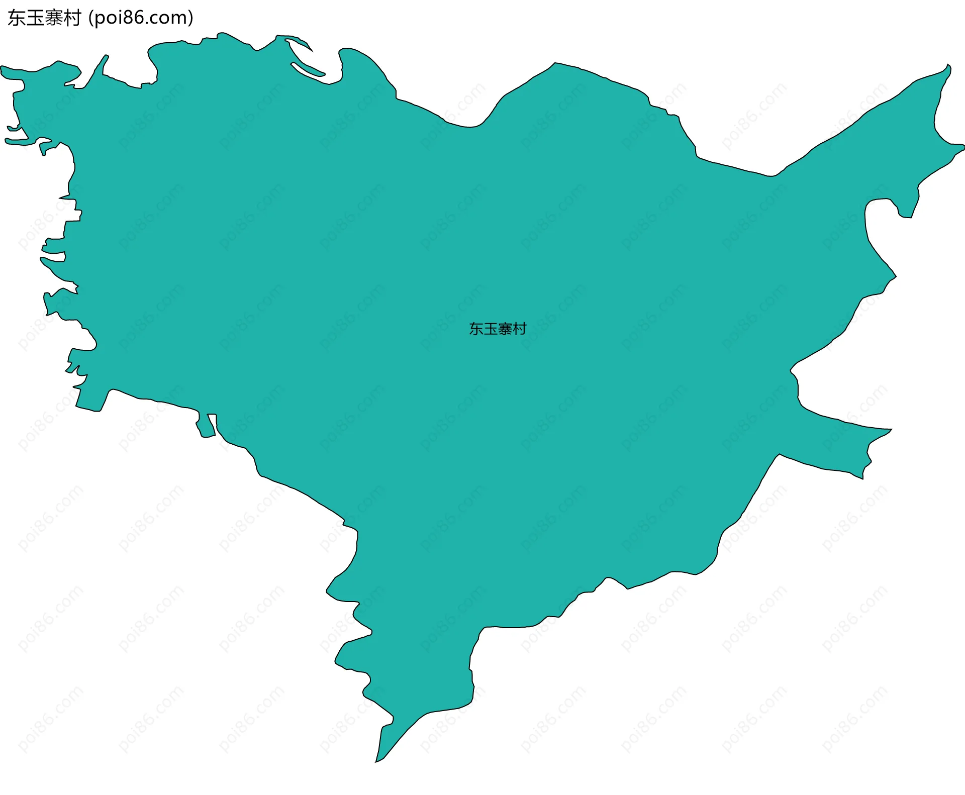 东玉寨村边界地图