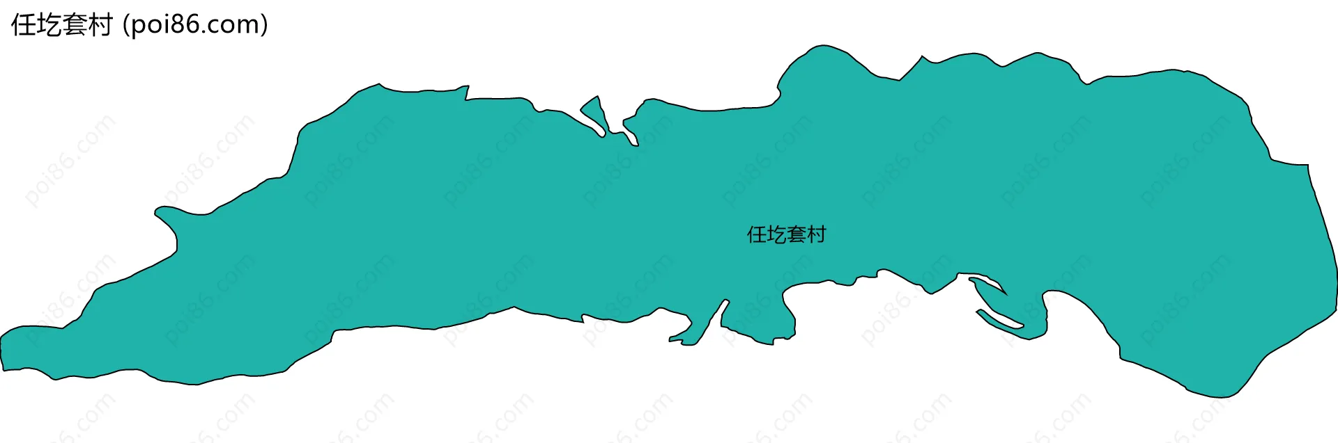 任圪套村边界地图